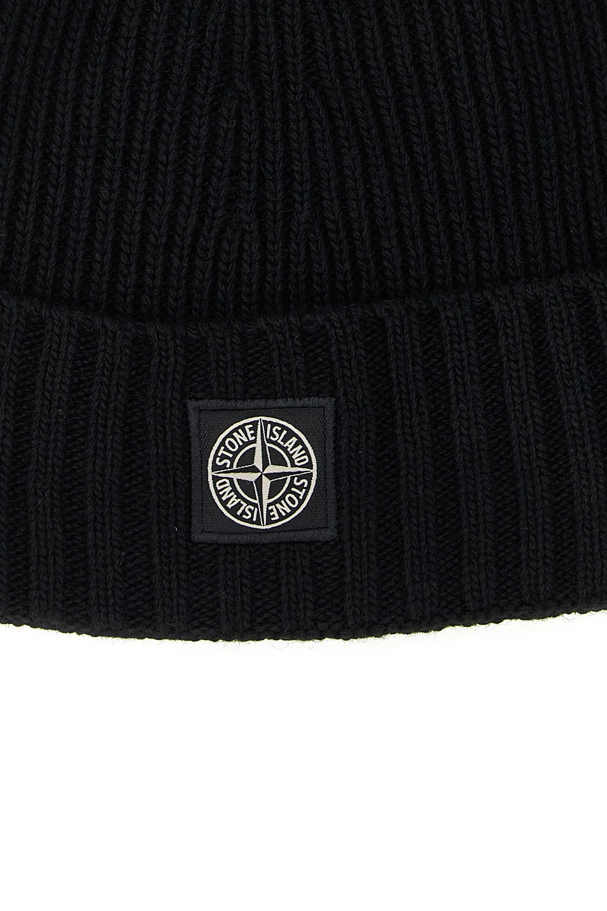 STONE ISLAND JUNIOR Logo patch beanie For Baby boy 40% wv, 30% vi, 20% pa, 10% ws