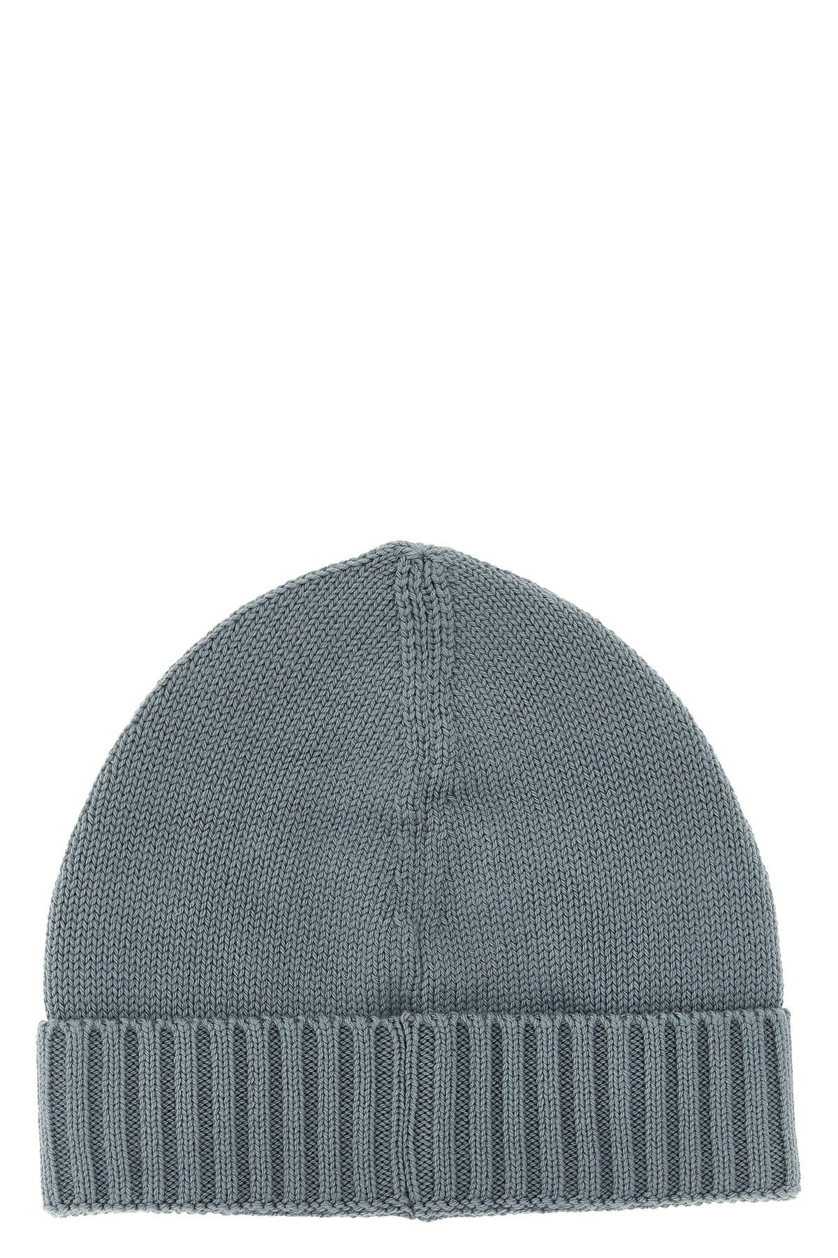 STONE ISLAND JUNIOR Logo patch beanie For Baby boy 95% cotton 5% polyamide