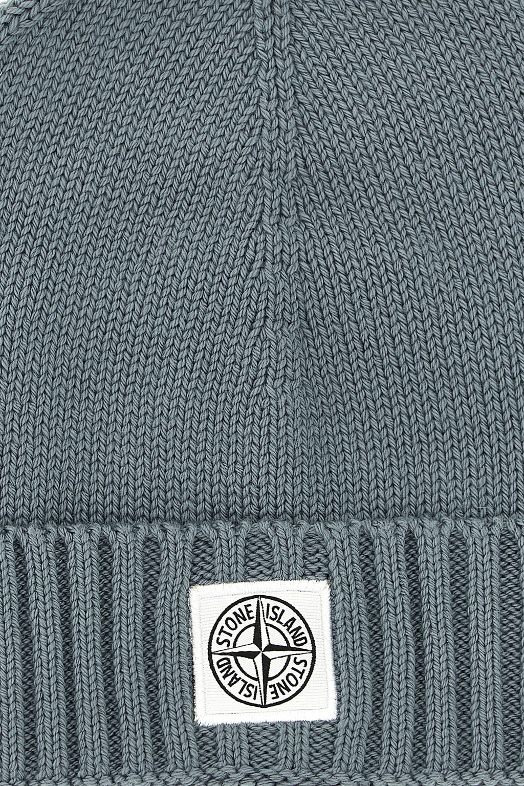 STONE ISLAND JUNIOR Logo patch beanie For Baby boy 95% cotton 5% polyamide