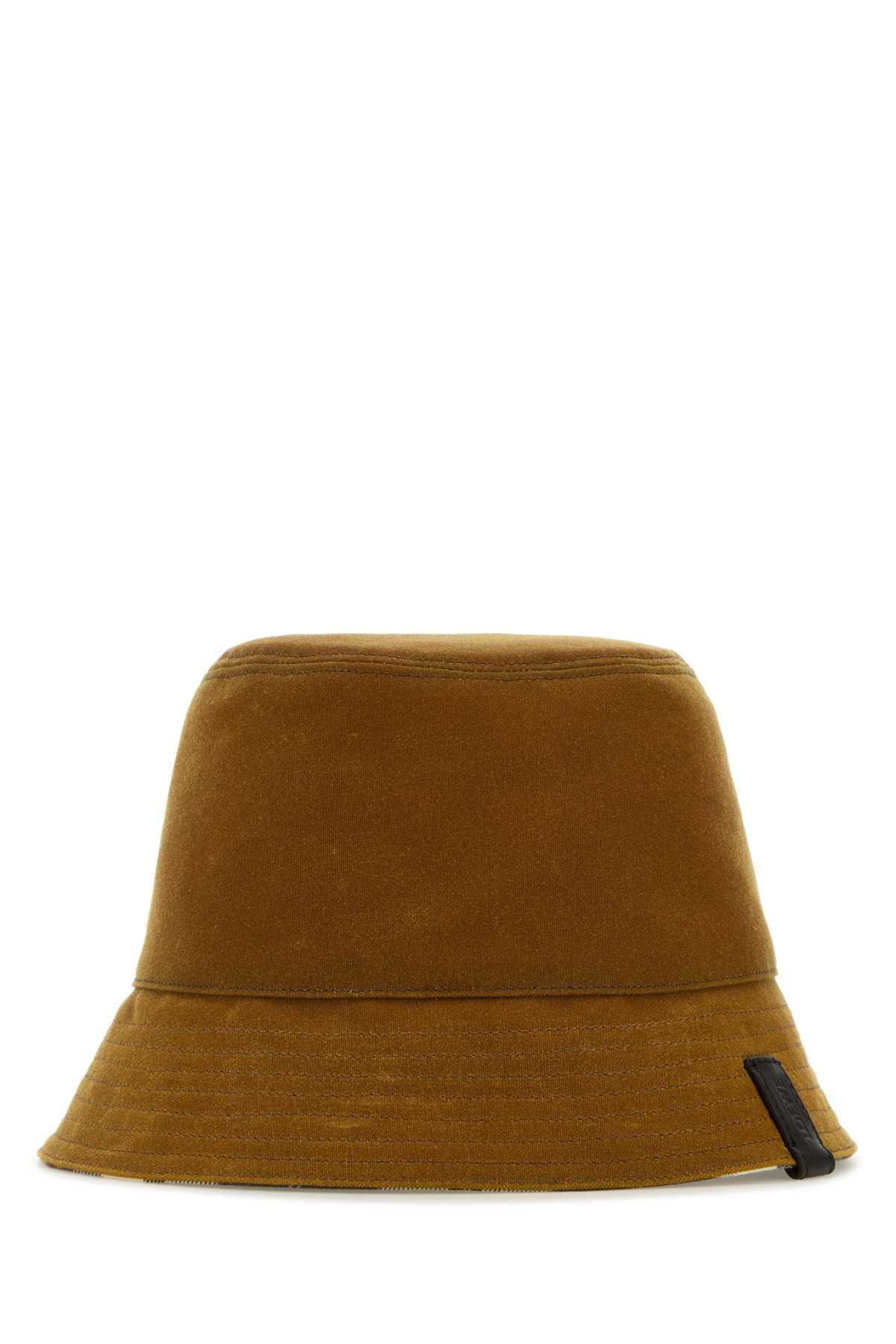 LOEWE REVERSIBLE BUCKET HAT For Men Exterior: 100% Cotton Lining: 58% Wool 42% Cotton