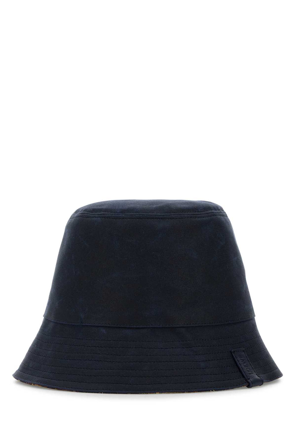 LOEWE REVERSIBLE BUCKET HAT For Men Exterior: 100% Cotton Lining: 58% Wool 42% Cotton