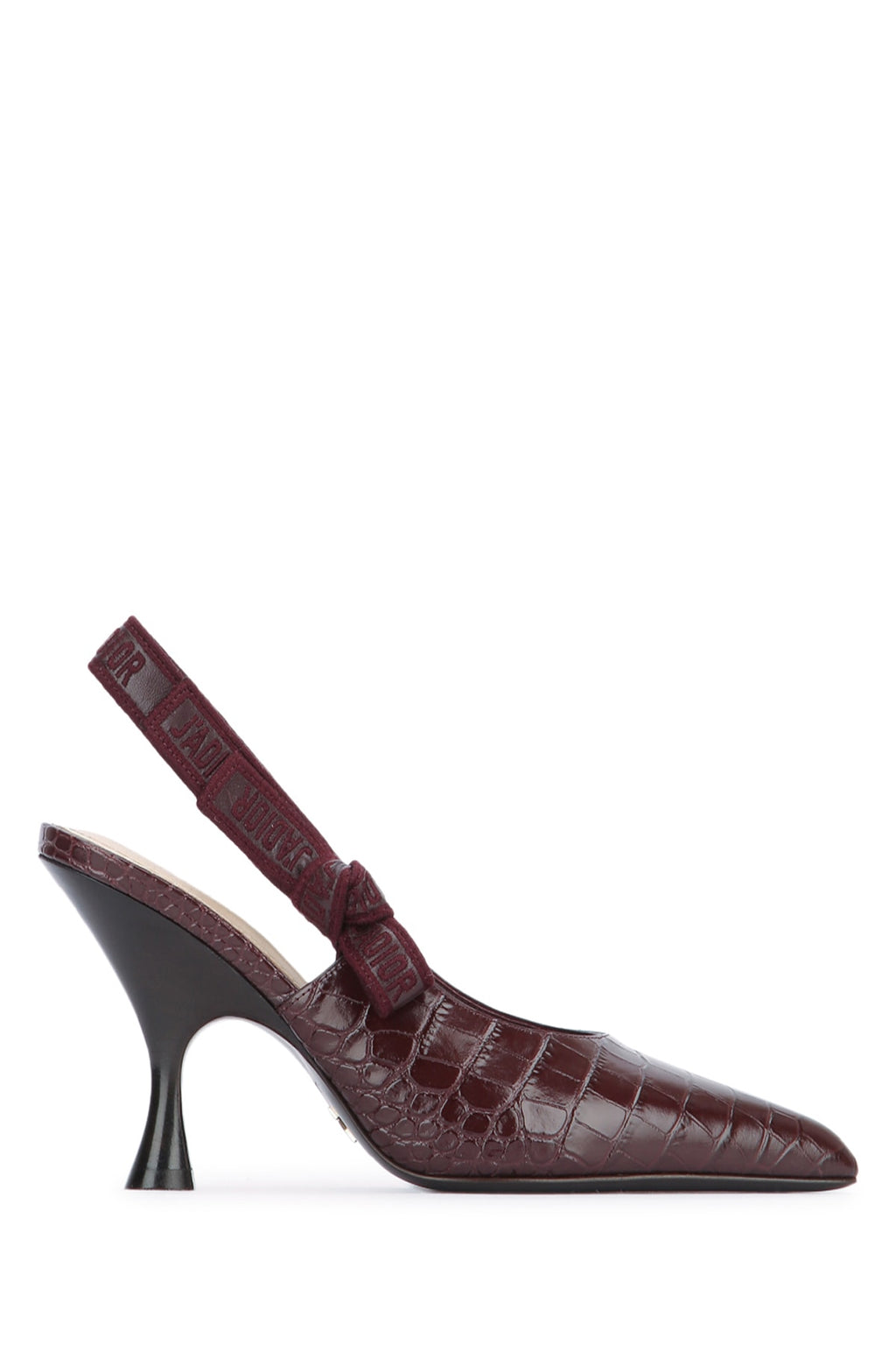 CHRISTIAN DIOR JADIOR CROCO BORDEAUX For Women 100% LEATHER / SOLE: CALF