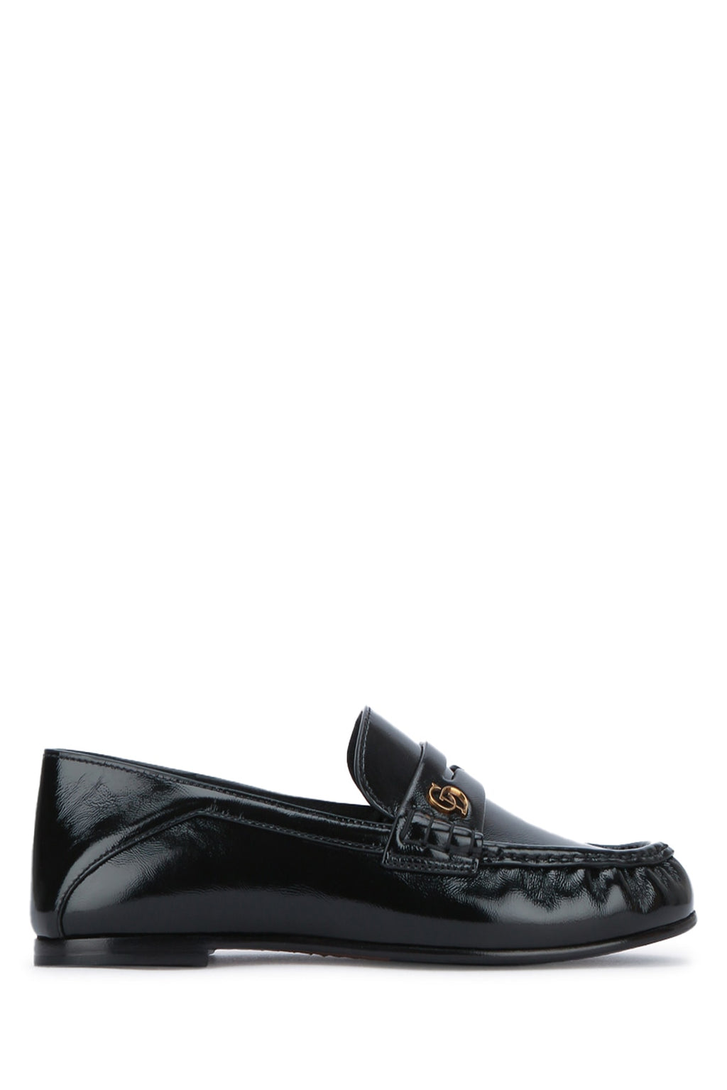 CHRISTIAN DIOR MOCASSINO NERO LUCIDO LOGO NUOVO For Women 