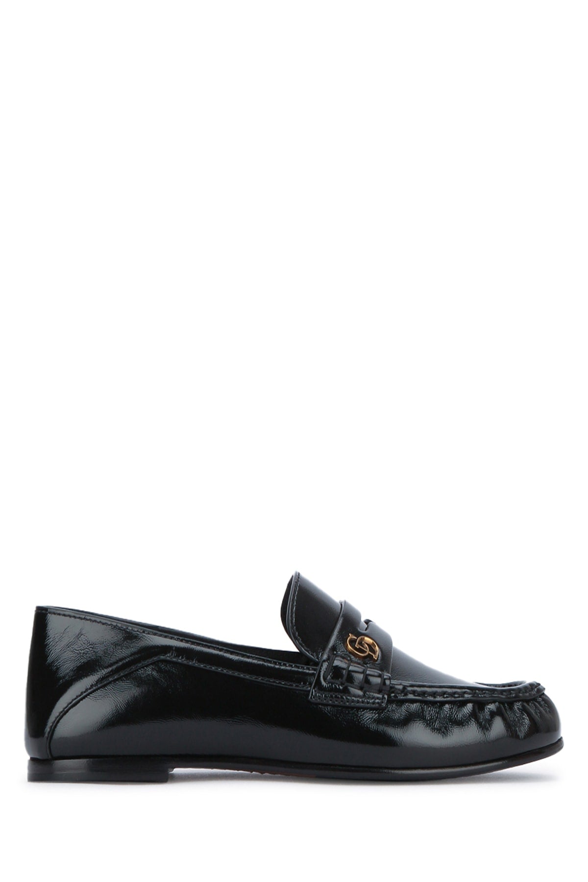 CHRISTIAN DIOR MOCASSINO NERO LUCIDO LOGO NUOVO For Women 