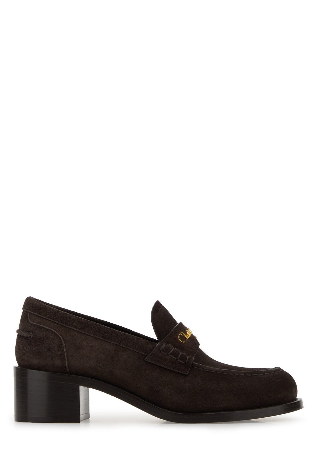 CHRISTIAN DIOR MOCASSINO MARRONE SUEDE FASCIA LOGO ALTA For Women 