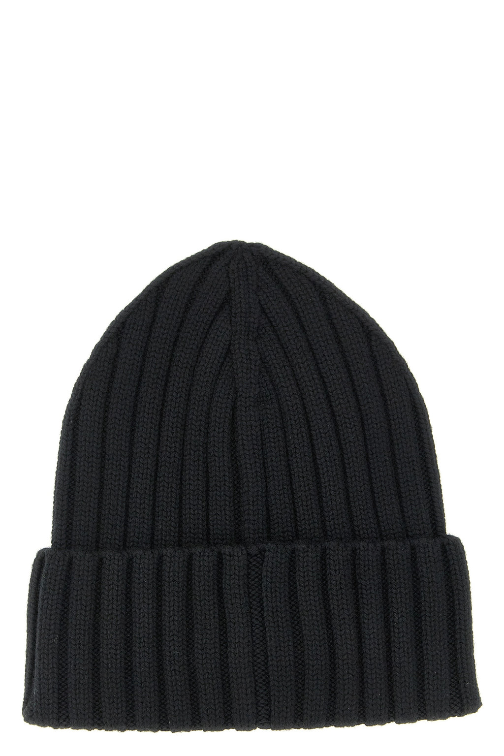 MONCLER Logo patch beanie For Women 100% virgin wool