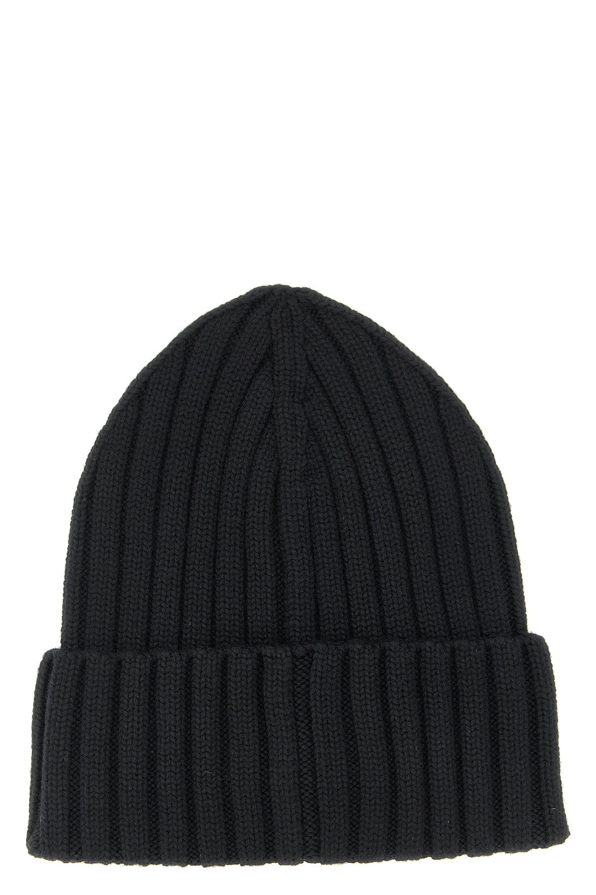 MONCLER Logo patch beanie For Women 100% virgin wool