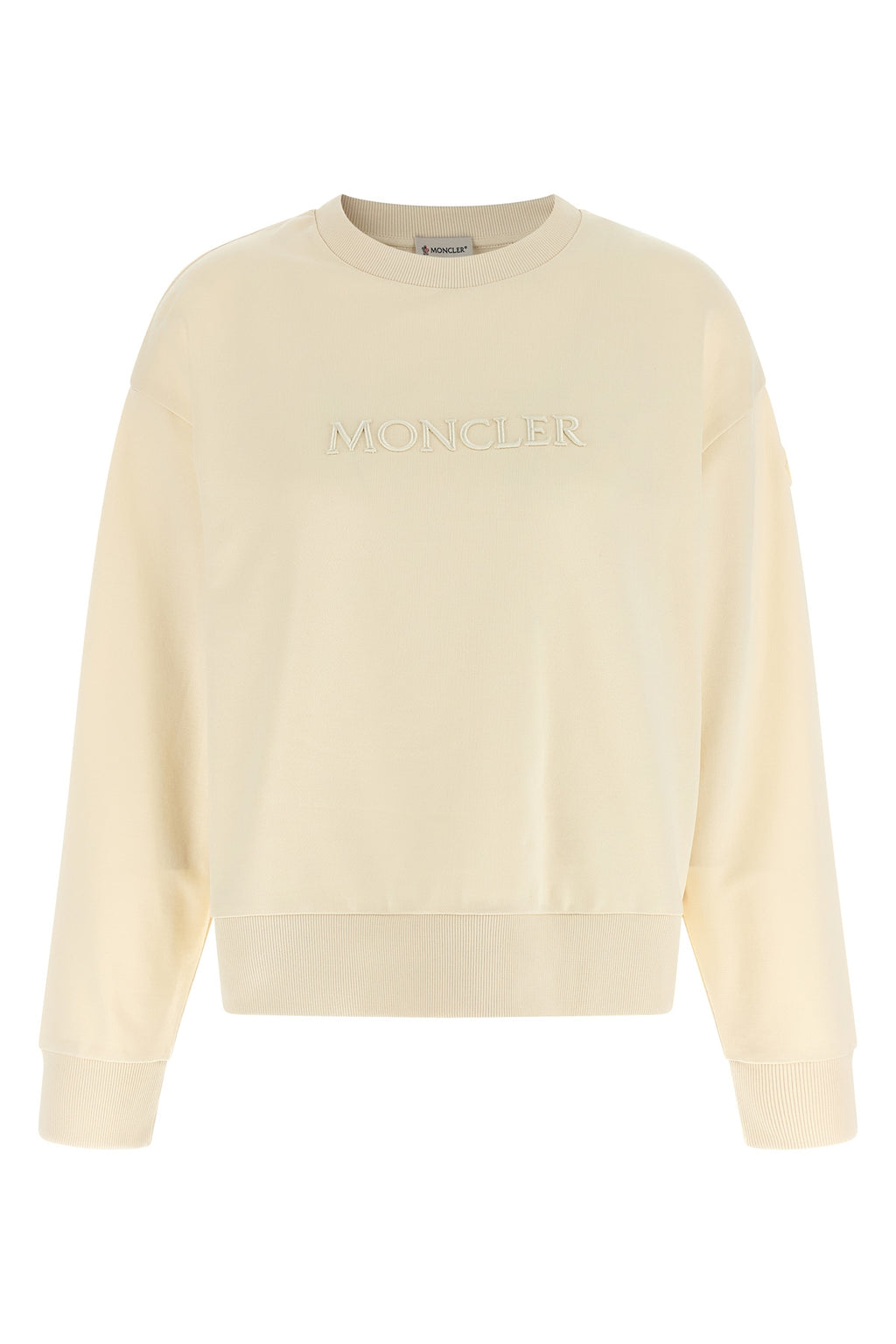 MONCLER Logo embroidery sweatshirt For Women 100% cotton