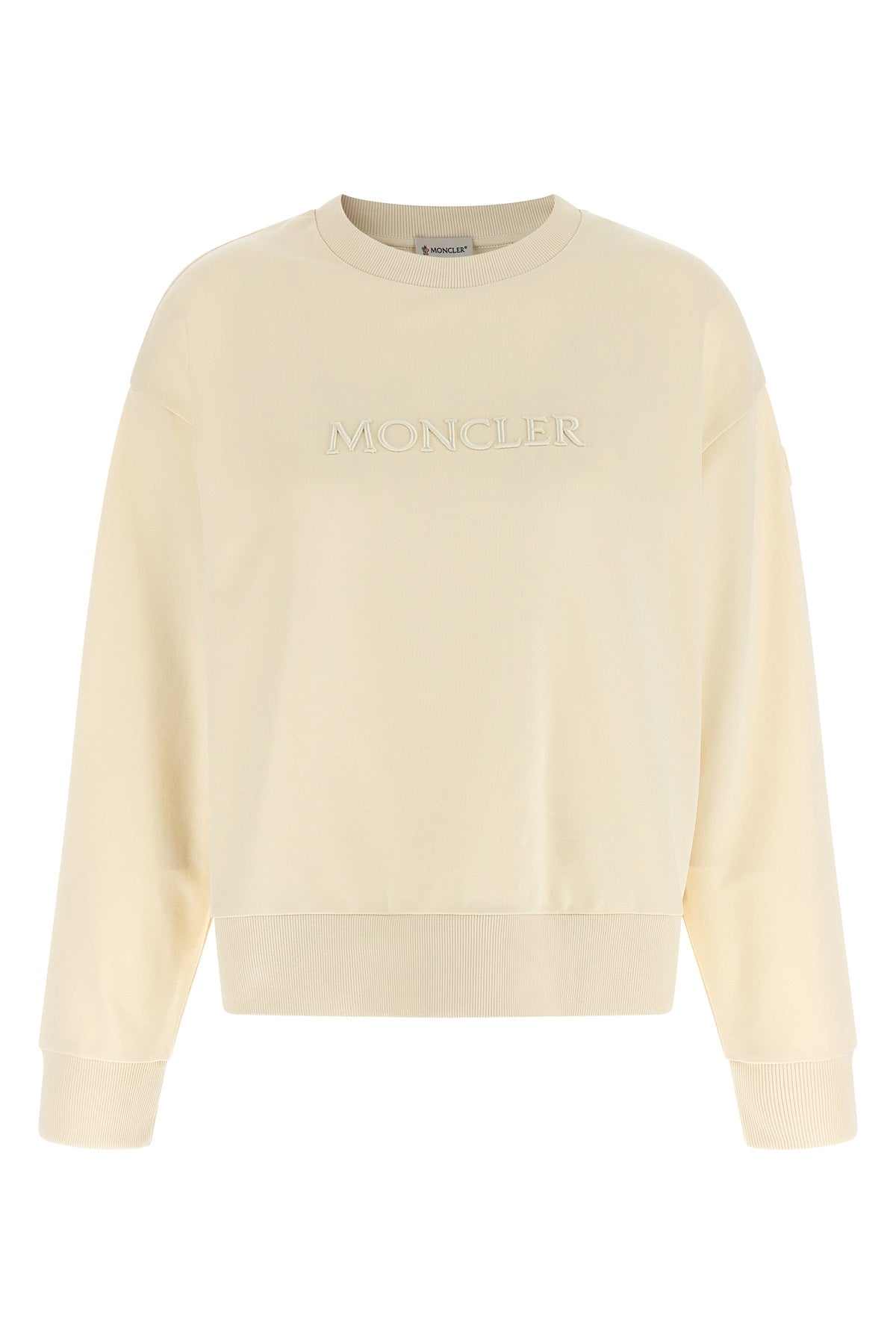 MONCLER Logo embroidery sweatshirt For Women 100% cotton