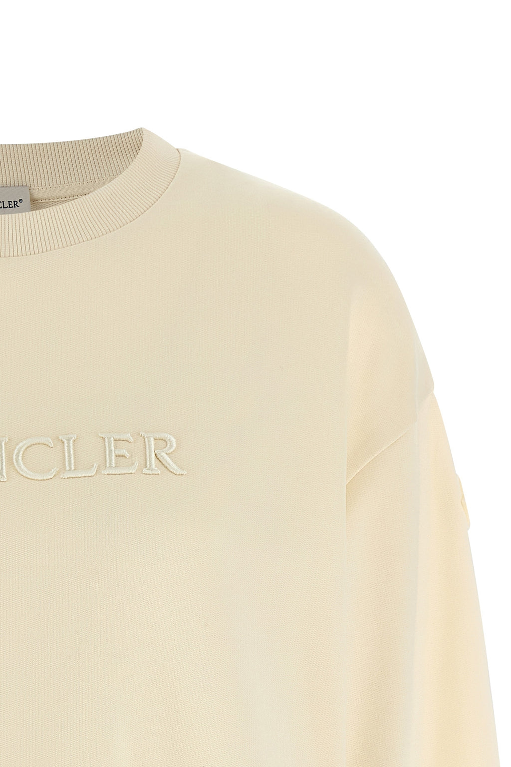MONCLER Logo embroidery sweatshirt For Women 100% cotton