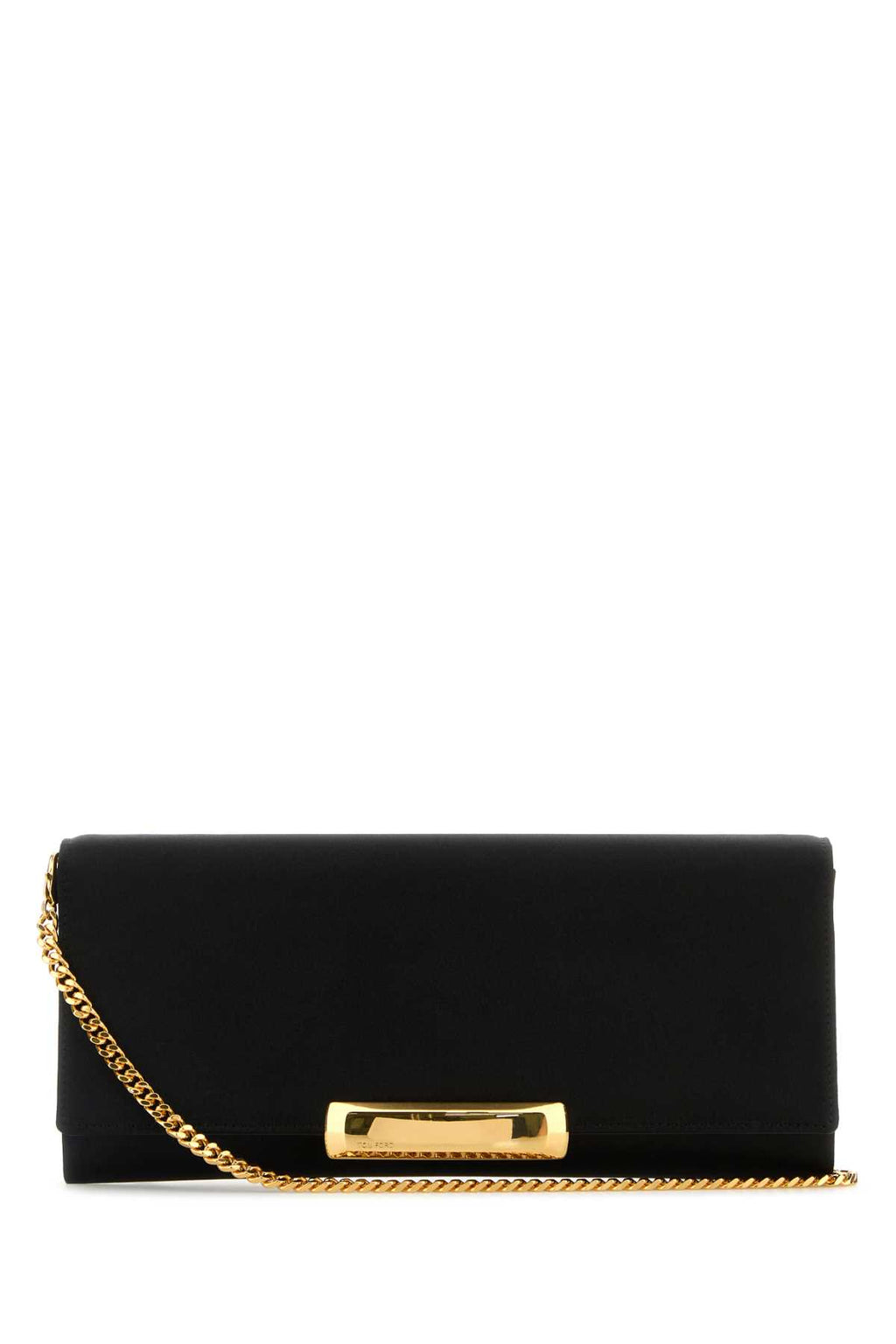 TOM FORD SATIN CLUTCH For Women Exterior: 100% Fabric Lining: 100% Fabric Finishing: Golden metal