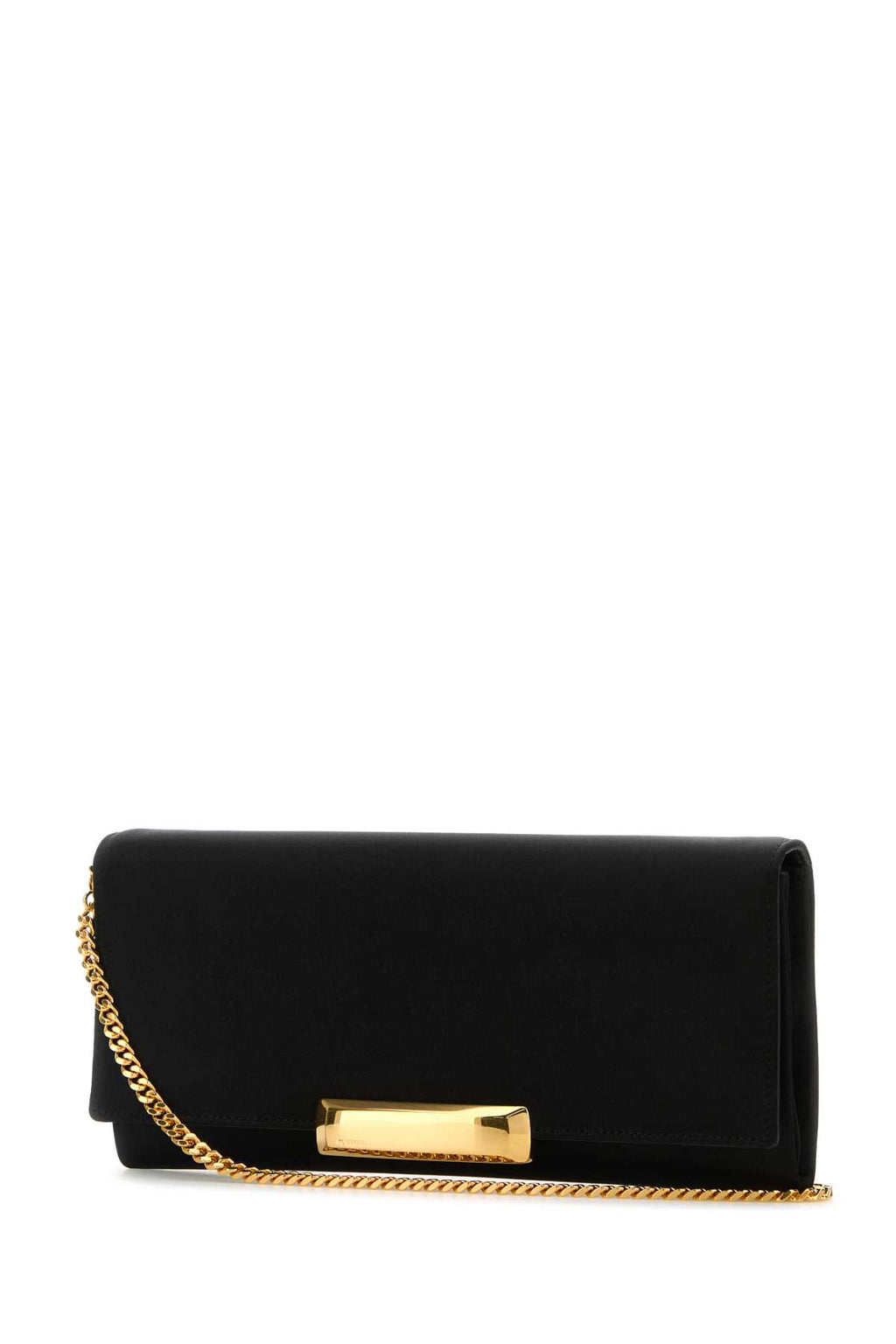 TOM FORD SATIN CLUTCH For Women Exterior: 100% Fabric Lining: 100% Fabric Finishing: Golden metal