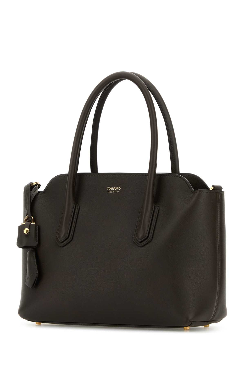 TOM FORD NATURAL GRAIN LEATHER MEDIUM TOP HANDLE For Women Exterior: 100% Calf Lining: 100% Calf Finishing: Golden metal