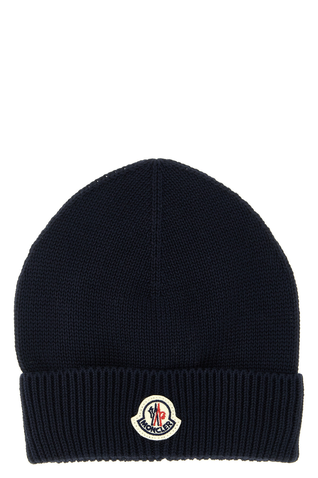 MONCLER ENFANT Logo patch beanie For Unisex baby 100% cotton