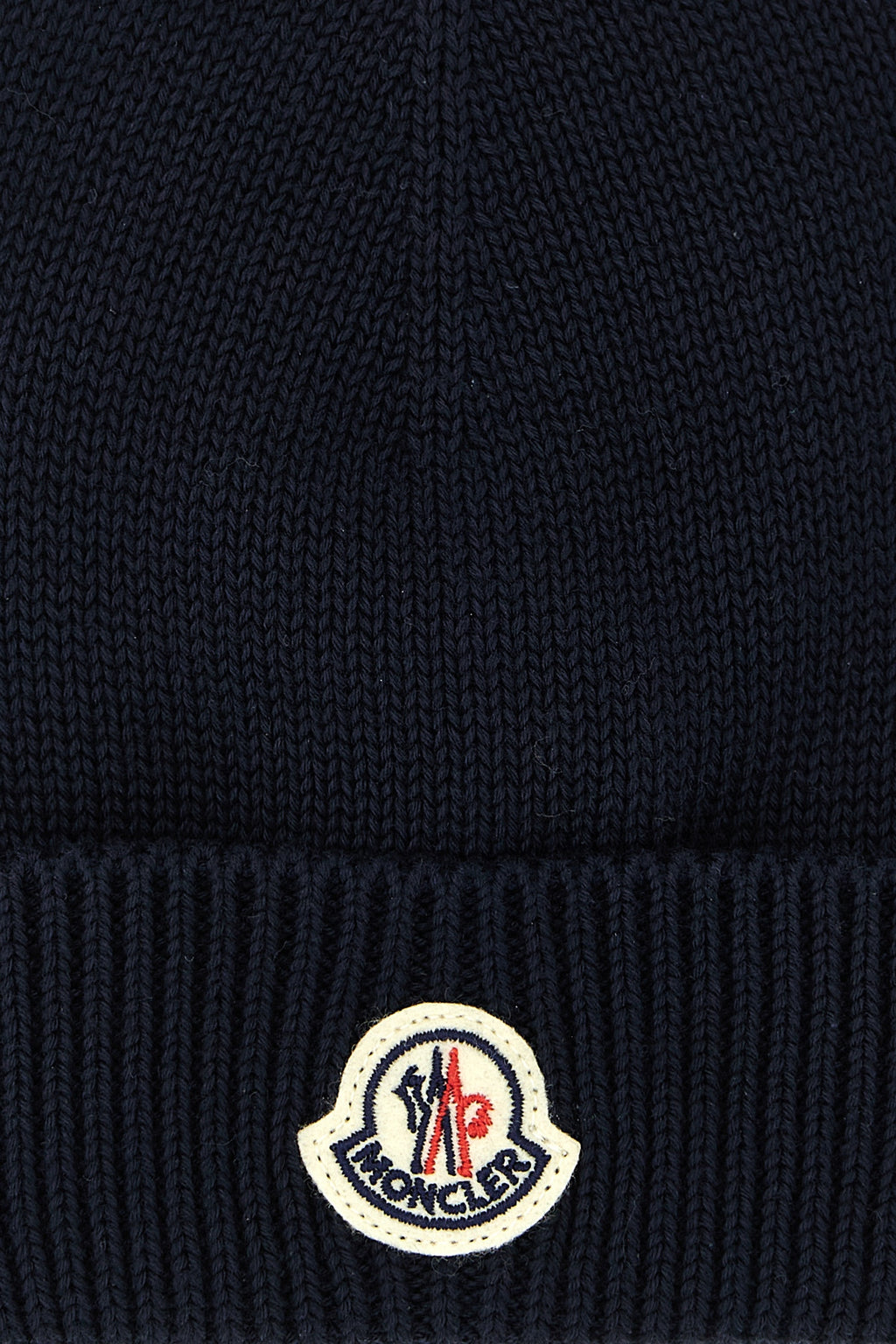 MONCLER ENFANT Logo patch beanie For Unisex baby 100% cotton