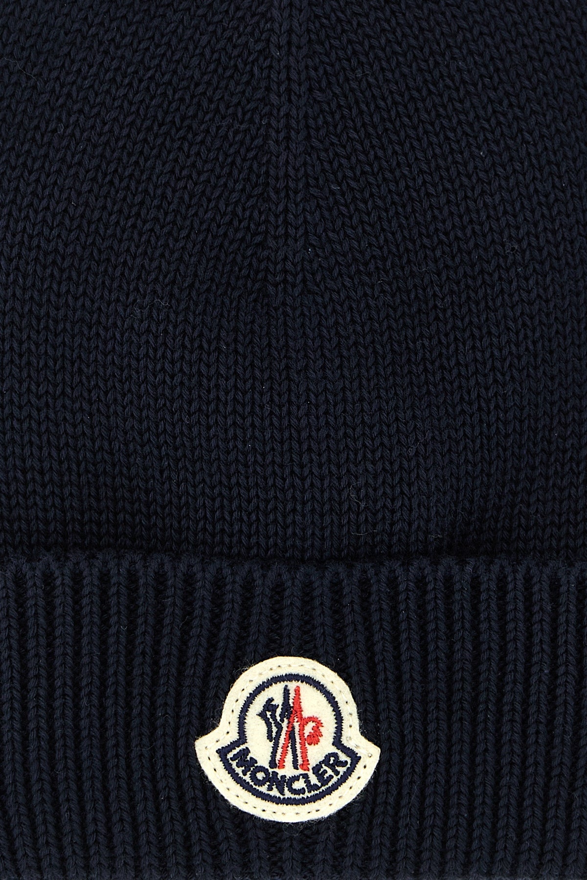 MONCLER ENFANT Logo patch beanie For Unisex baby 100% cotton