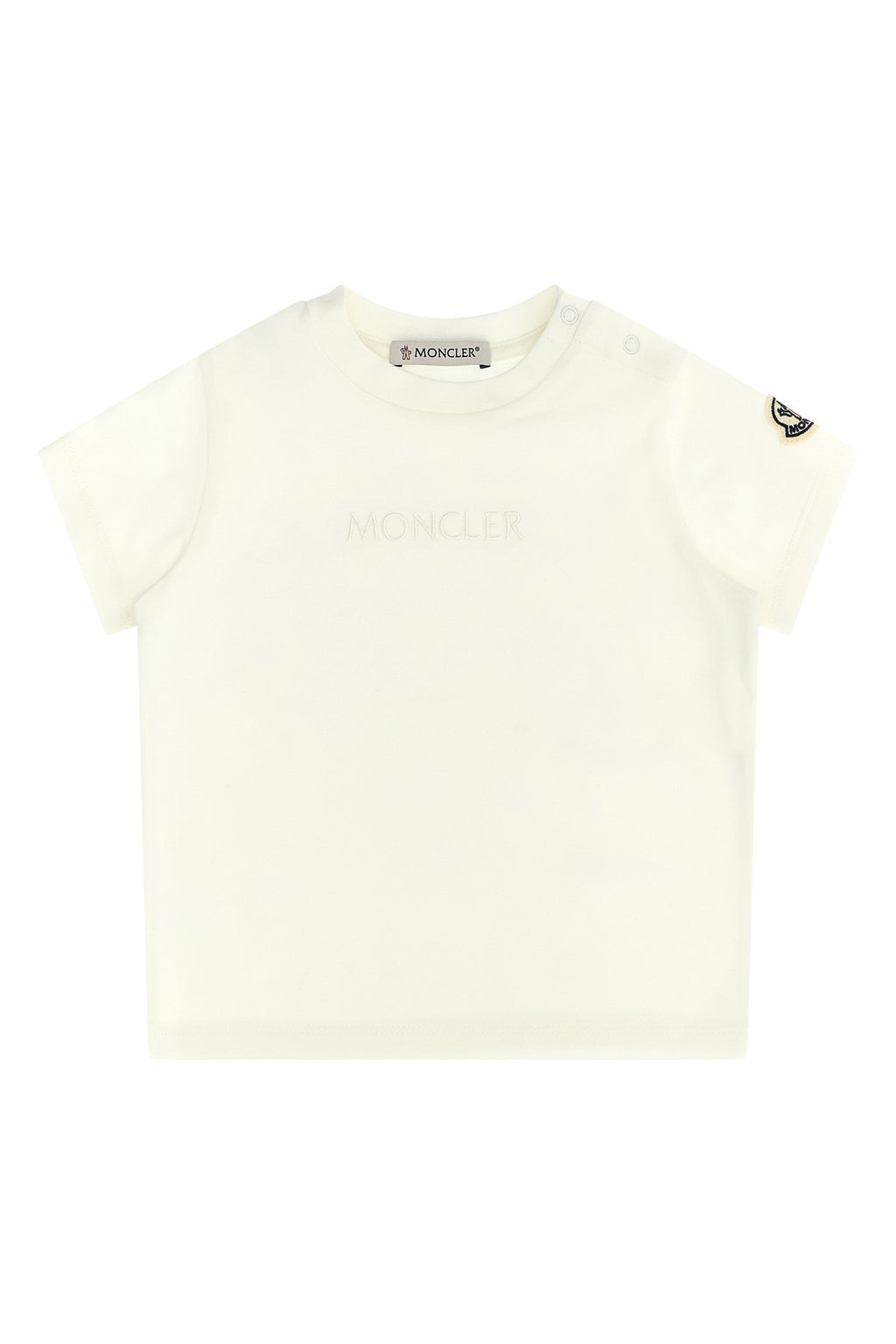 MONCLER ENFANT Logo embroidery t-shirt For Baby girl 92% cotton, 8% elastane