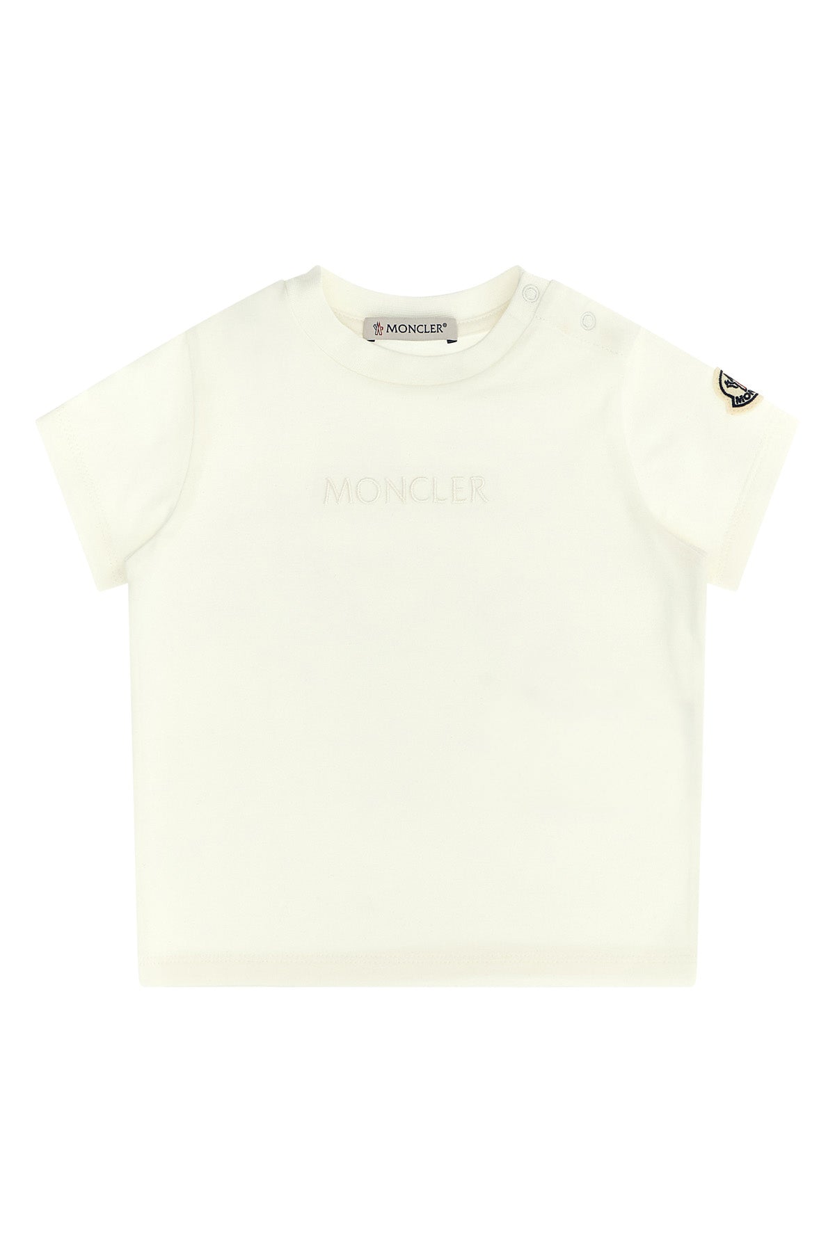 MONCLER ENFANT Logo embroidery t-shirt For Baby girl 92% cotton, 8% elastane