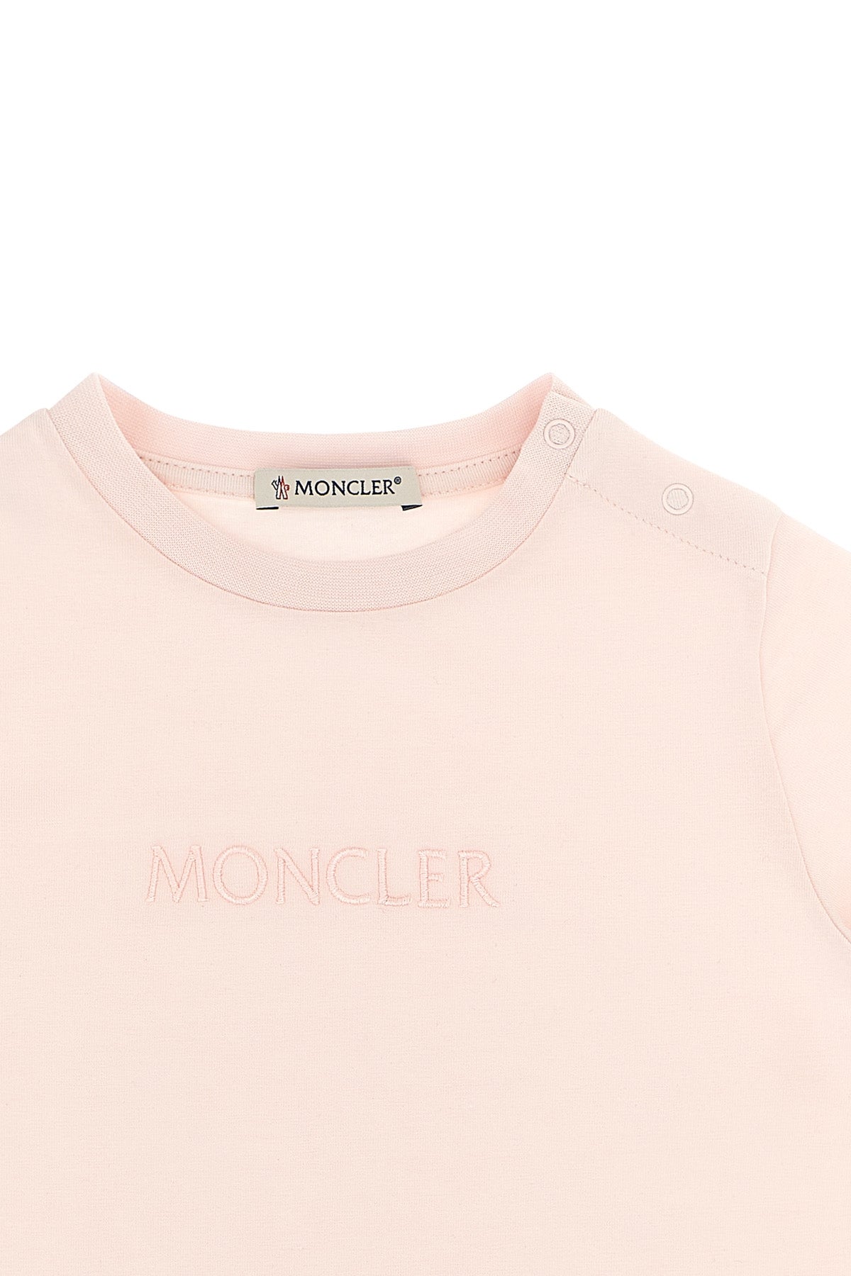 MONCLER ENFANT Logo embroidery t-shirt For Baby girl 92% cotton, 8% elastane