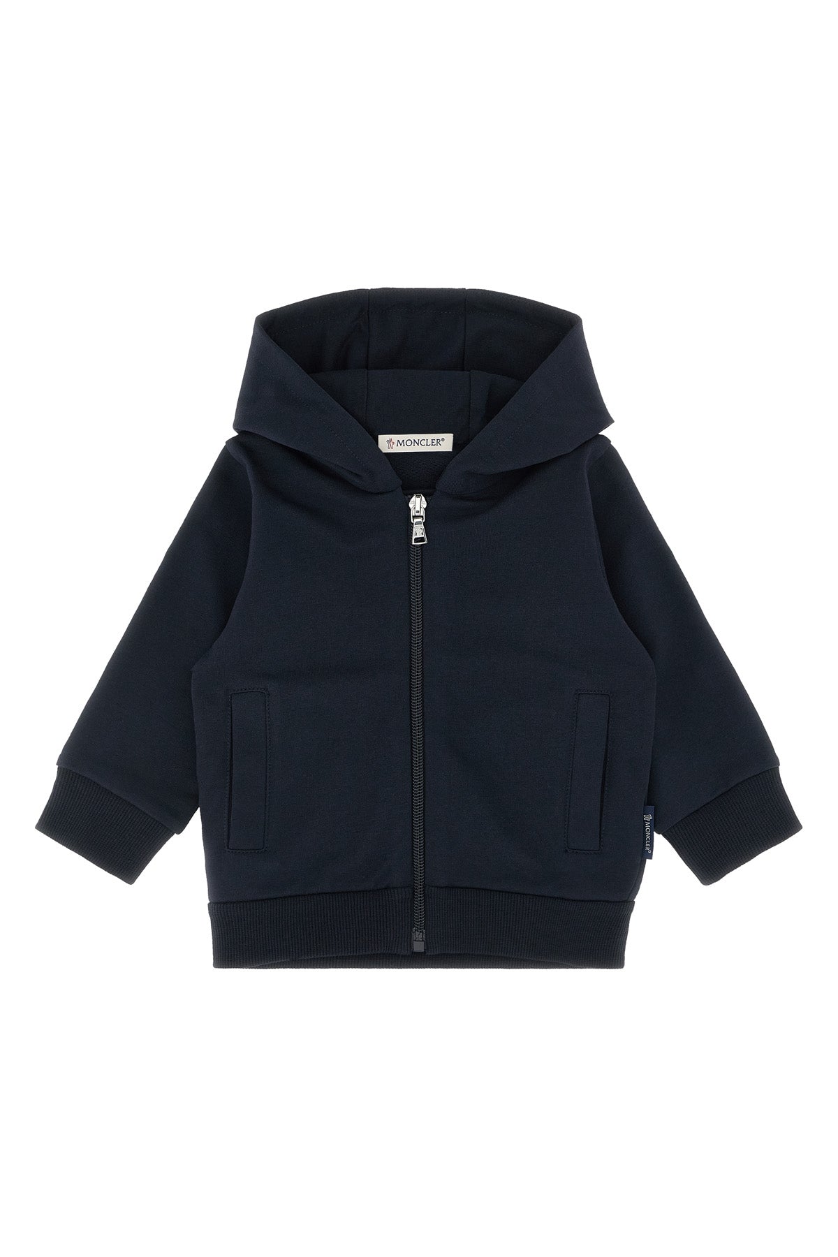 MONCLER ENFANT Zip hoodie For Baby boy 94% cotton 6% elastane