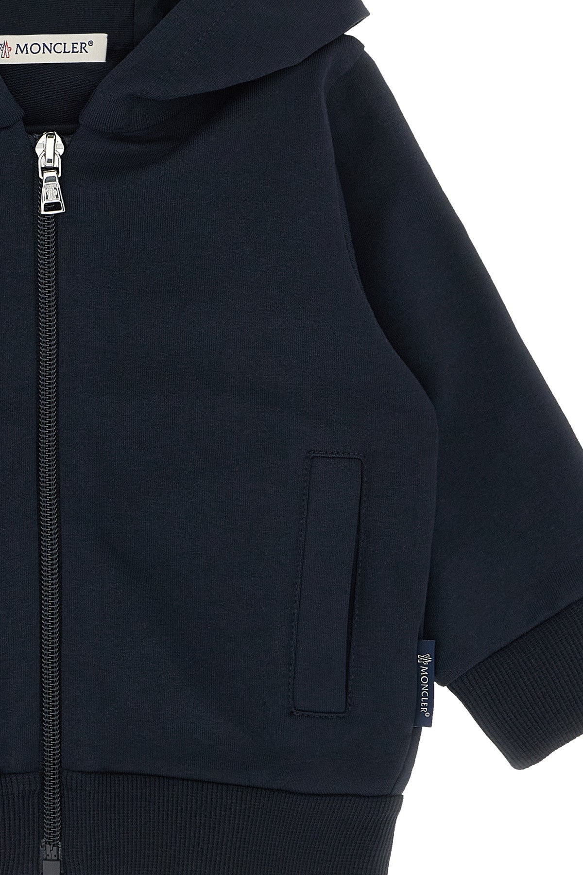 MONCLER ENFANT Zip hoodie For Baby boy 94% cotton 6% elastane