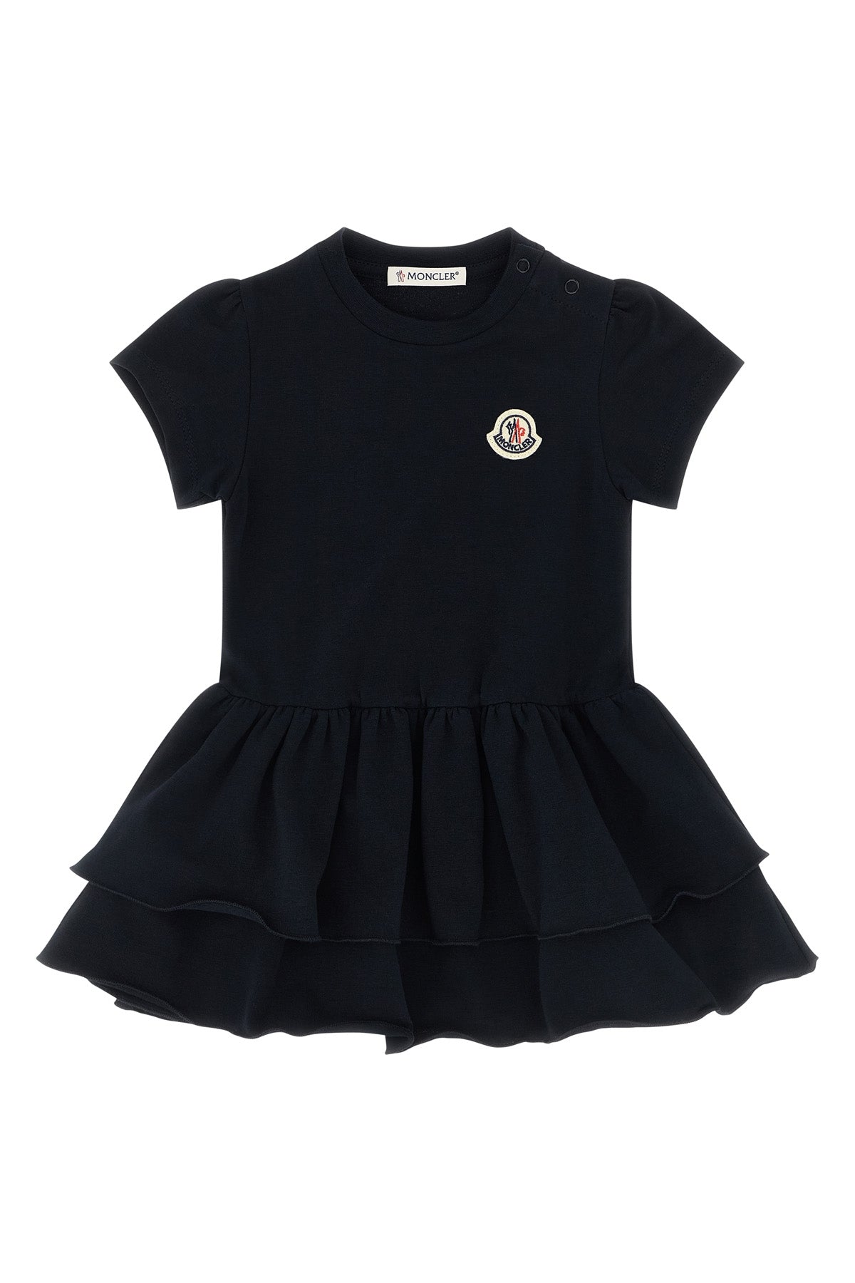 MONCLER ENFANT Flounce dress For Baby girl 92% cotton, 8% elastane