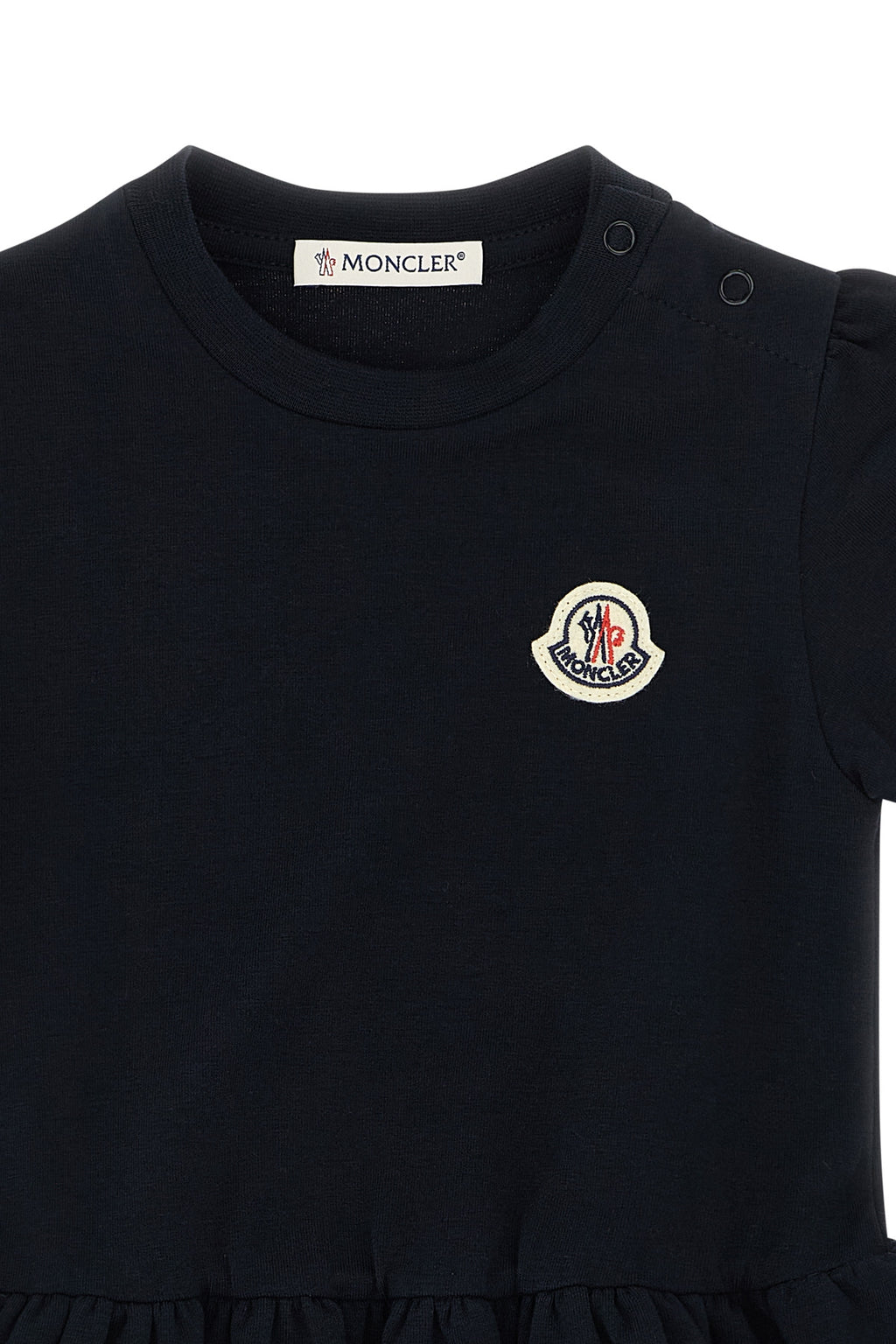 MONCLER ENFANT Flounce dress For Baby girl 92% cotton, 8% elastane