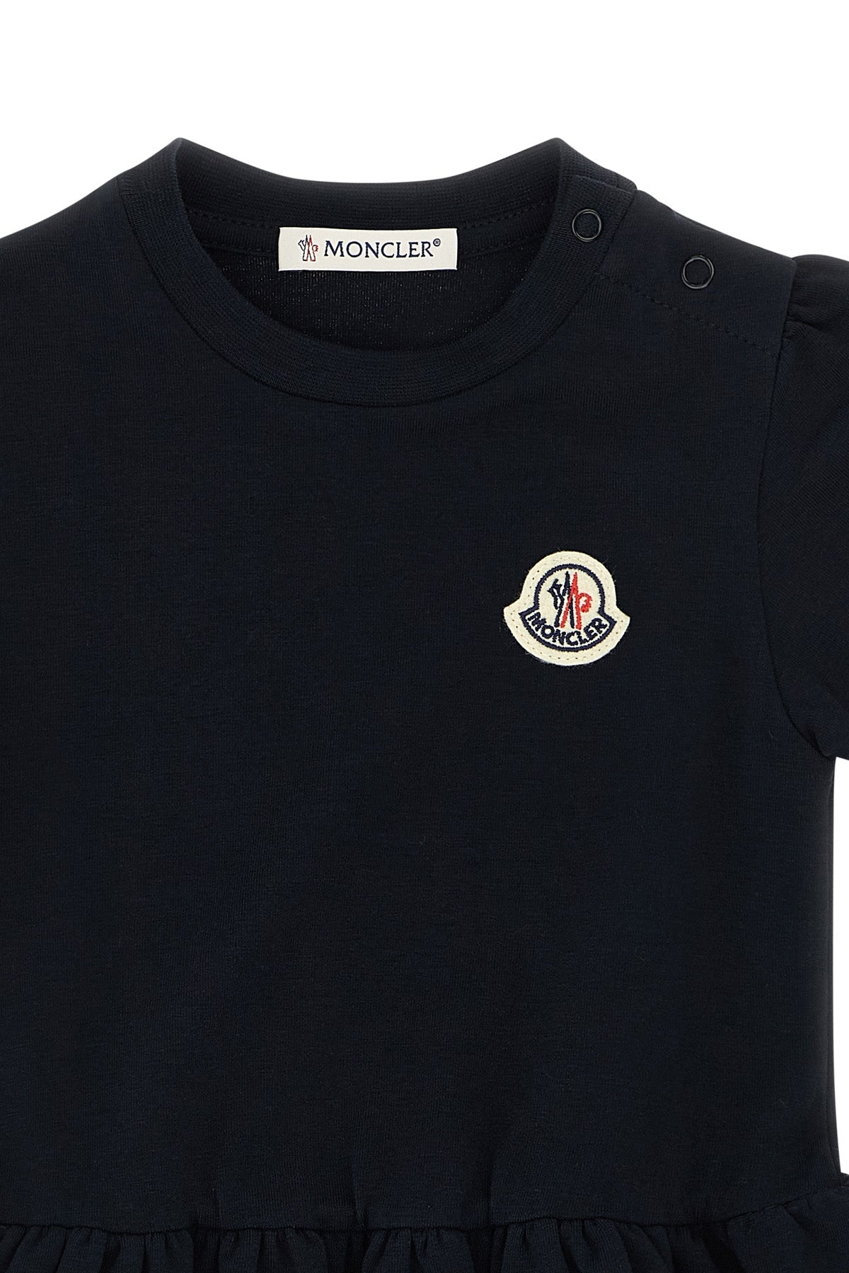 MONCLER ENFANT Flounce dress For Baby girl 92% cotton, 8% elastane