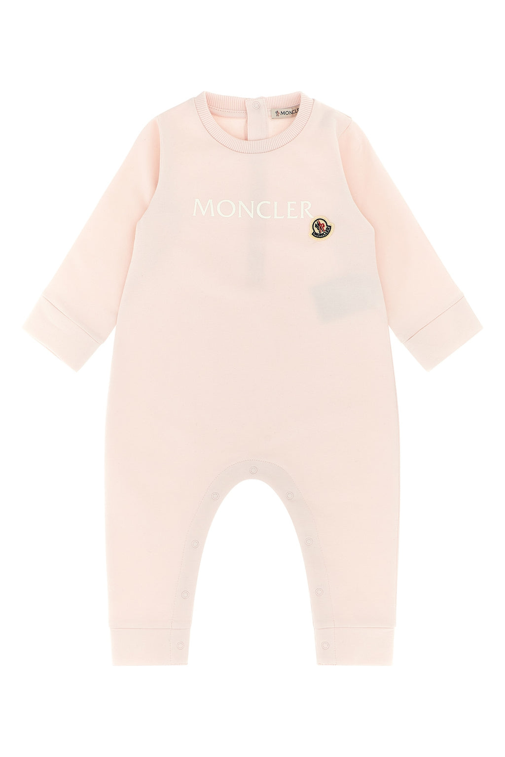 MONCLER ENFANT Logo jumpsuit For Baby girl 95% cotton, 5% elastane
