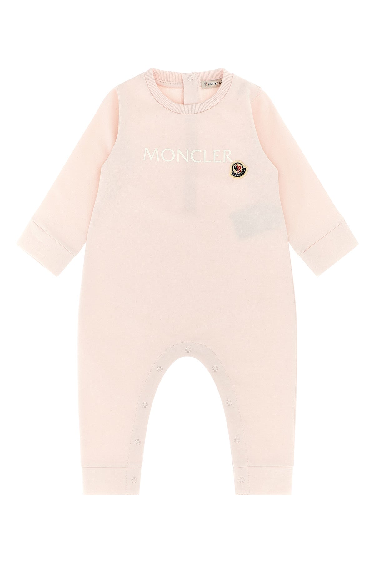 MONCLER ENFANT Logo jumpsuit For Baby girl 95% cotton, 5% elastane