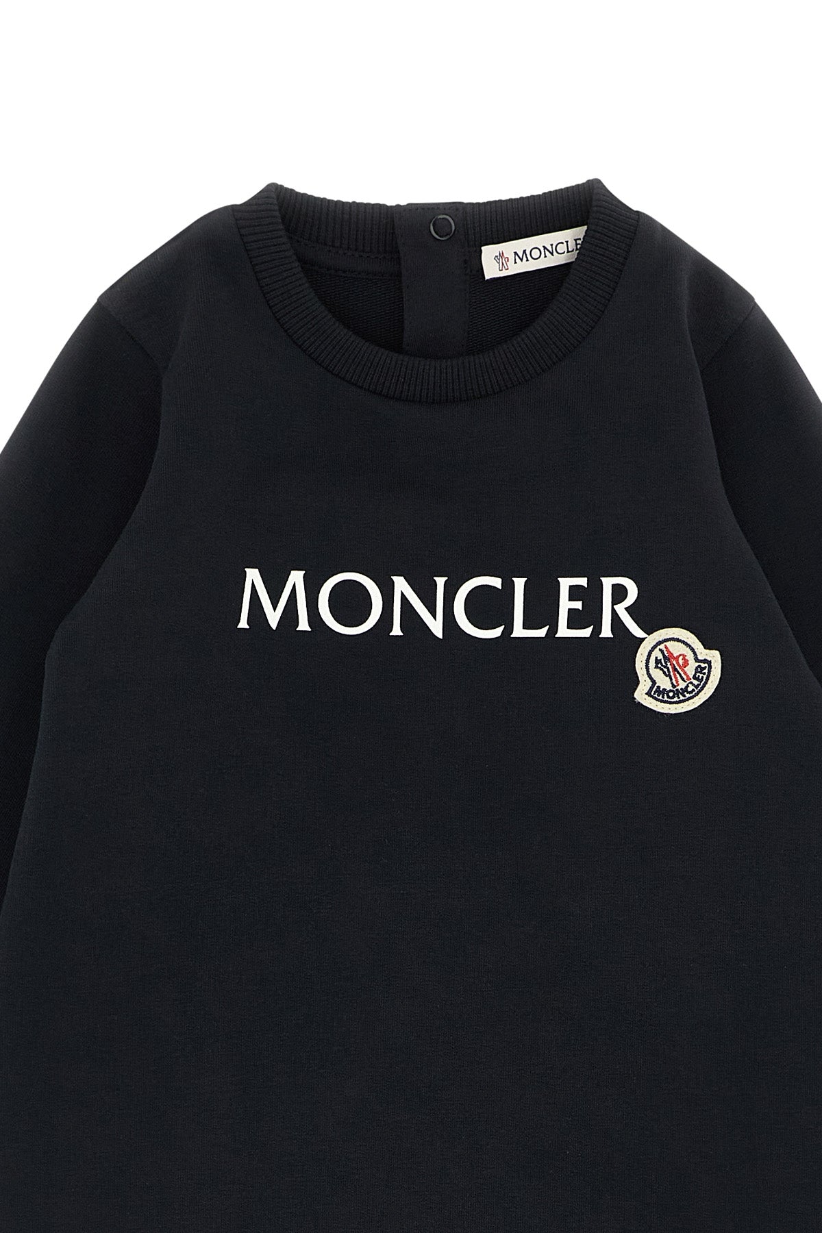 MONCLER ENFANT Logo jumpsuit For Unisex baby 95% cotton, 5% elastane