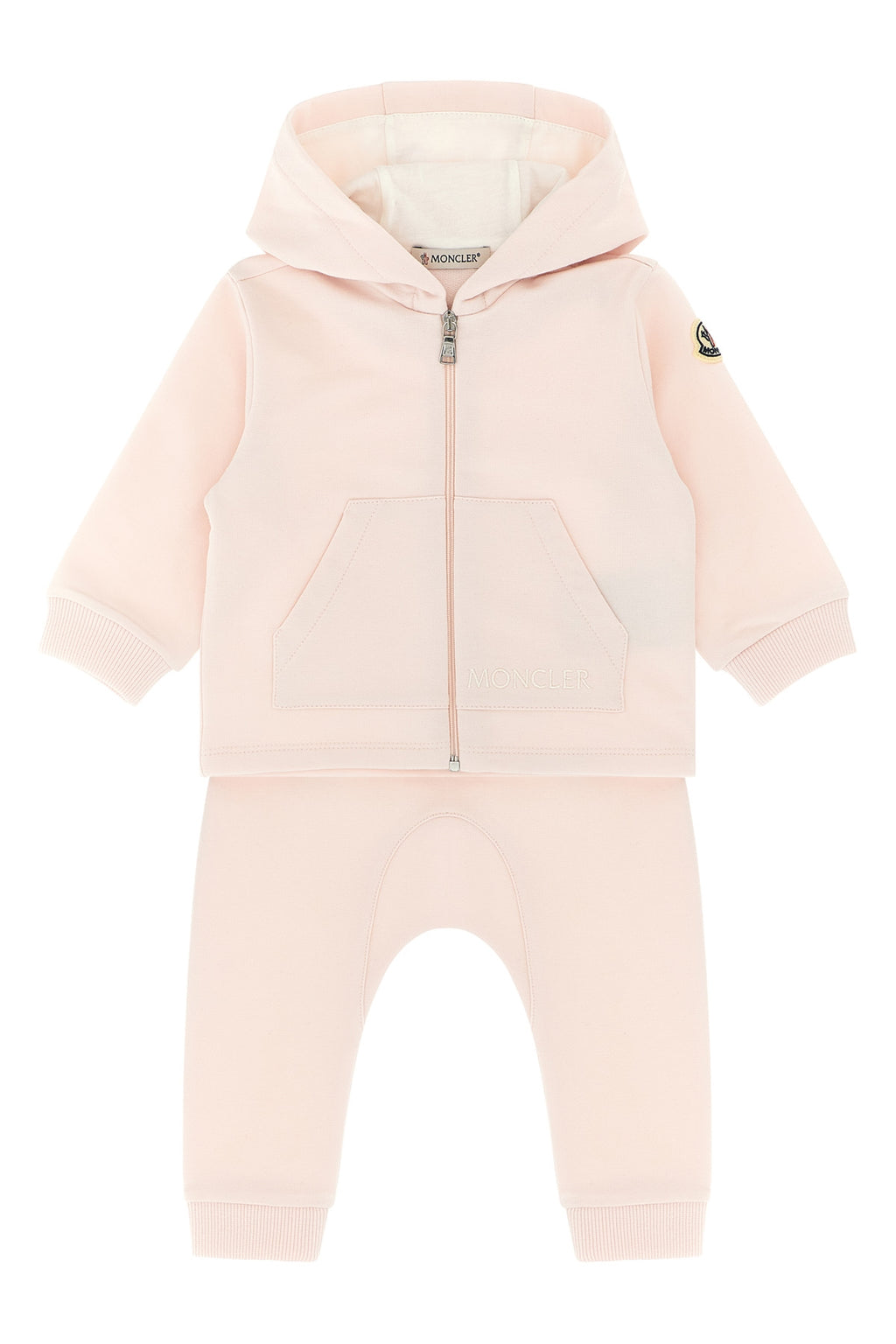 MONCLER ENFANT Complete hoodie + joggers For Baby girl 95% cotton, 5% elastane