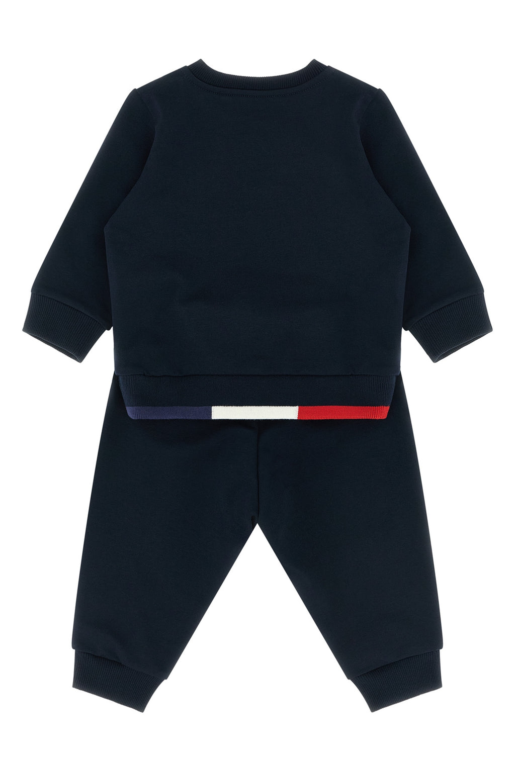 MONCLER ENFANT Tricolor hem sweatshirt + joggers For Baby boy 94% cotton 6% elastane