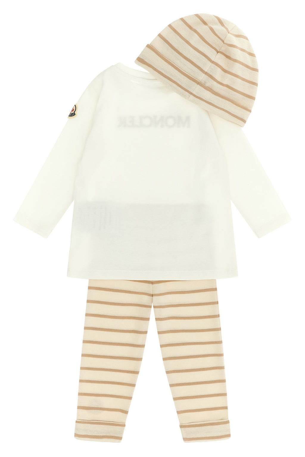 MONCLER ENFANT Baby set t-shirt + leggings + cap For Unisex baby 100% cotton