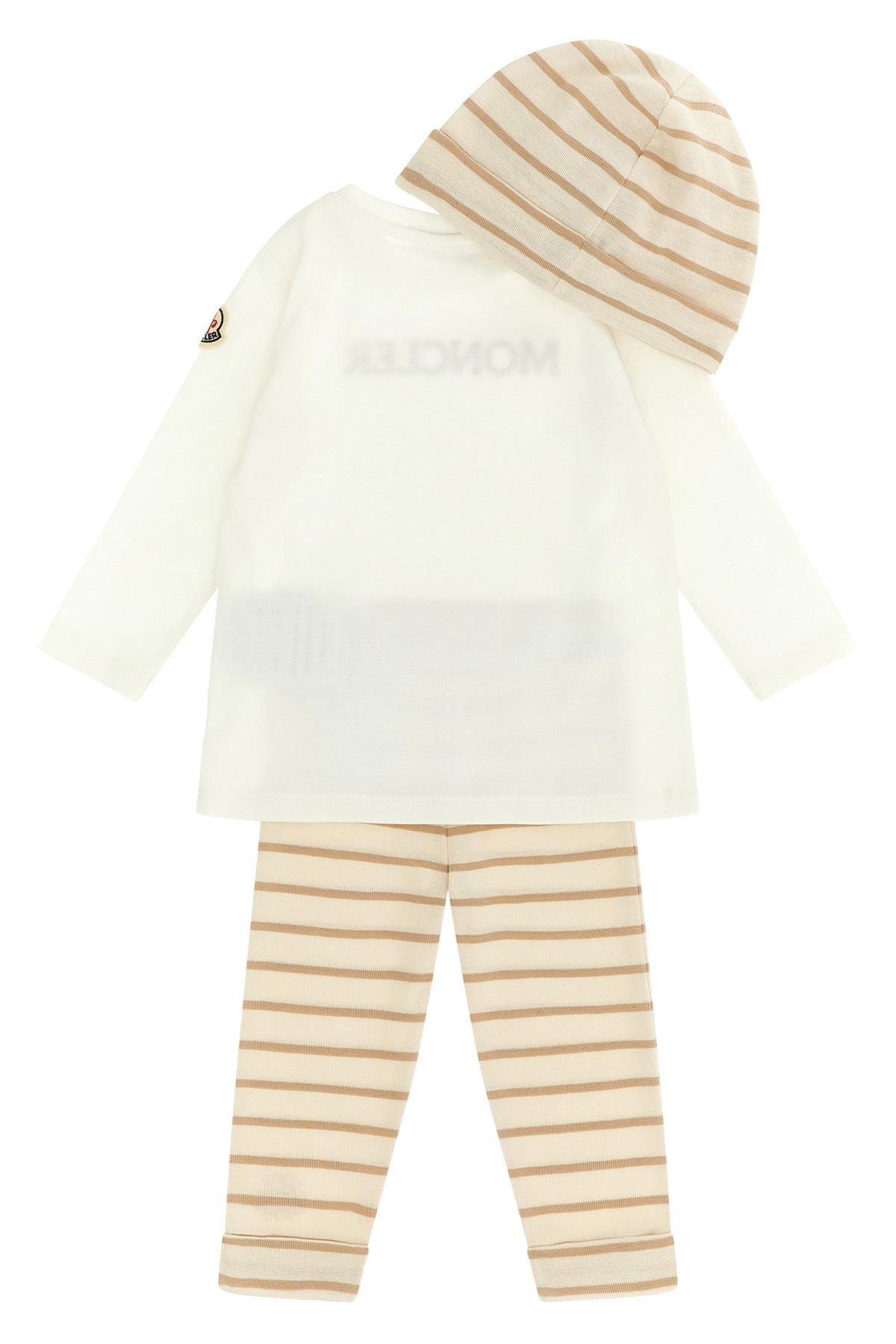 MONCLER ENFANT Baby set t-shirt + leggings + cap For Unisex baby 100% cotton