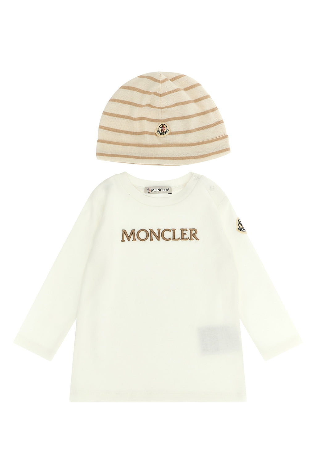 MONCLER ENFANT Baby set t-shirt + leggings + cap For Unisex baby 100% cotton