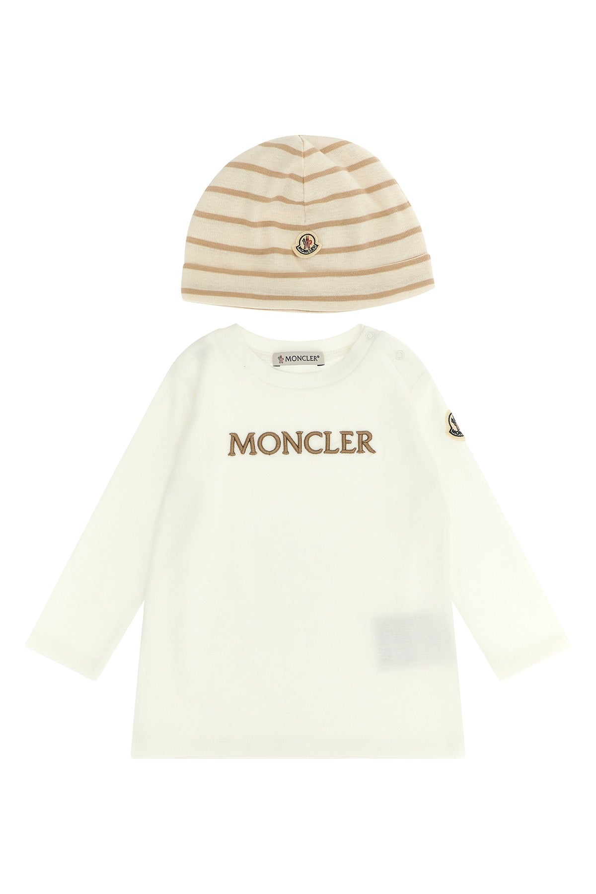 MONCLER ENFANT Baby set t-shirt + leggings + cap For Unisex baby 100% cotton