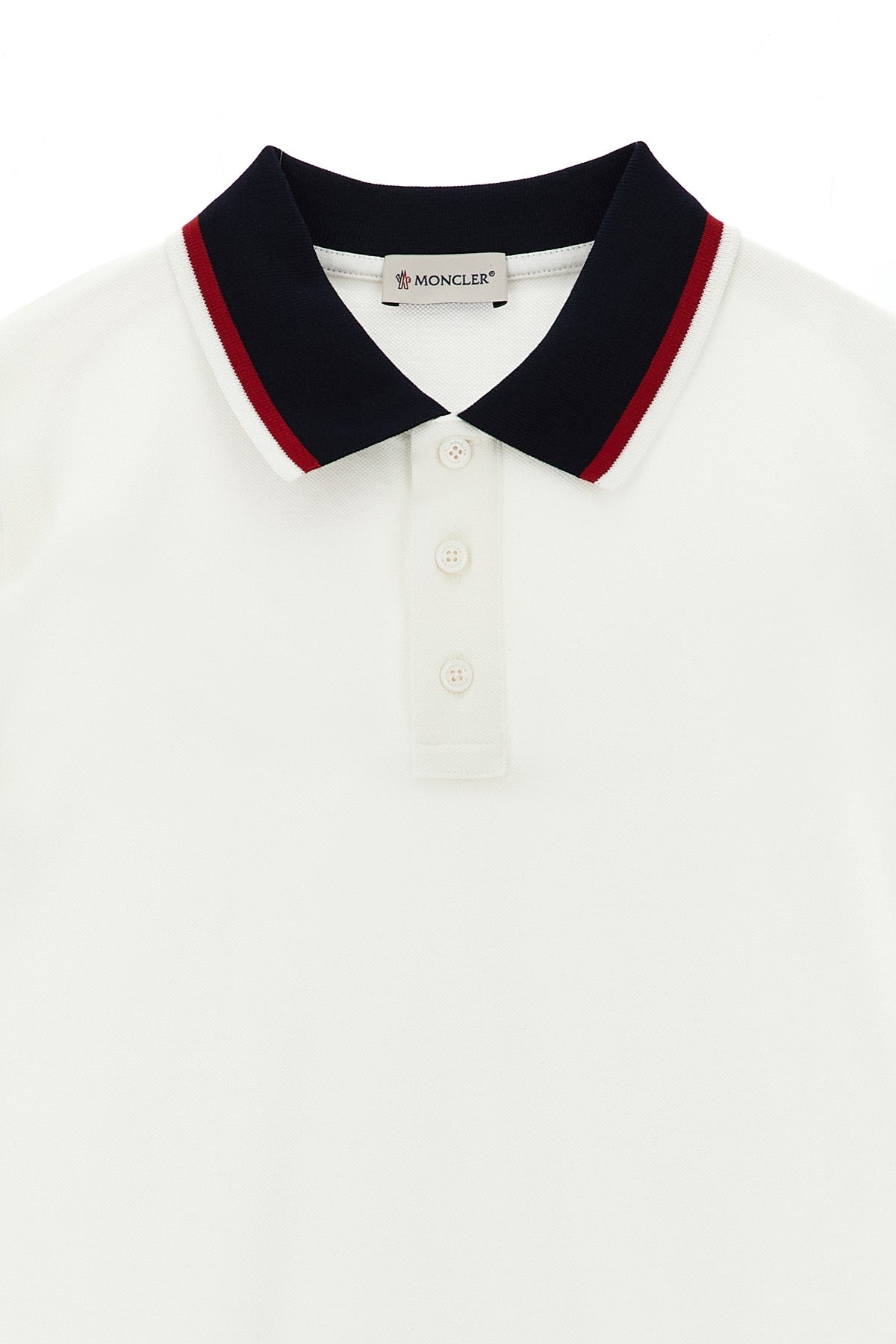 MONCLER ENFANT Tricolor polo shirt For Baby boy 100% cotton