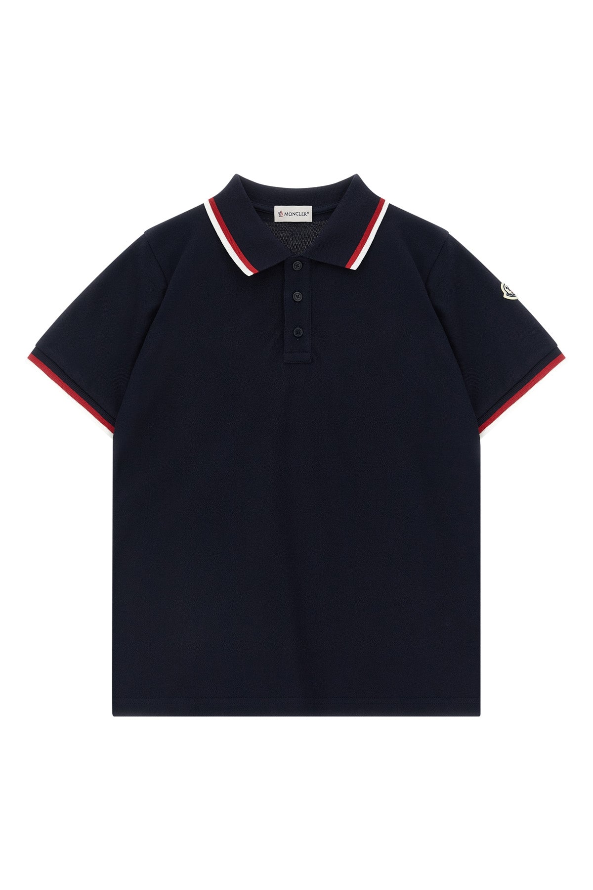 MONCLER ENFANT Tricolor polo shirt For Baby boy 100% cotton