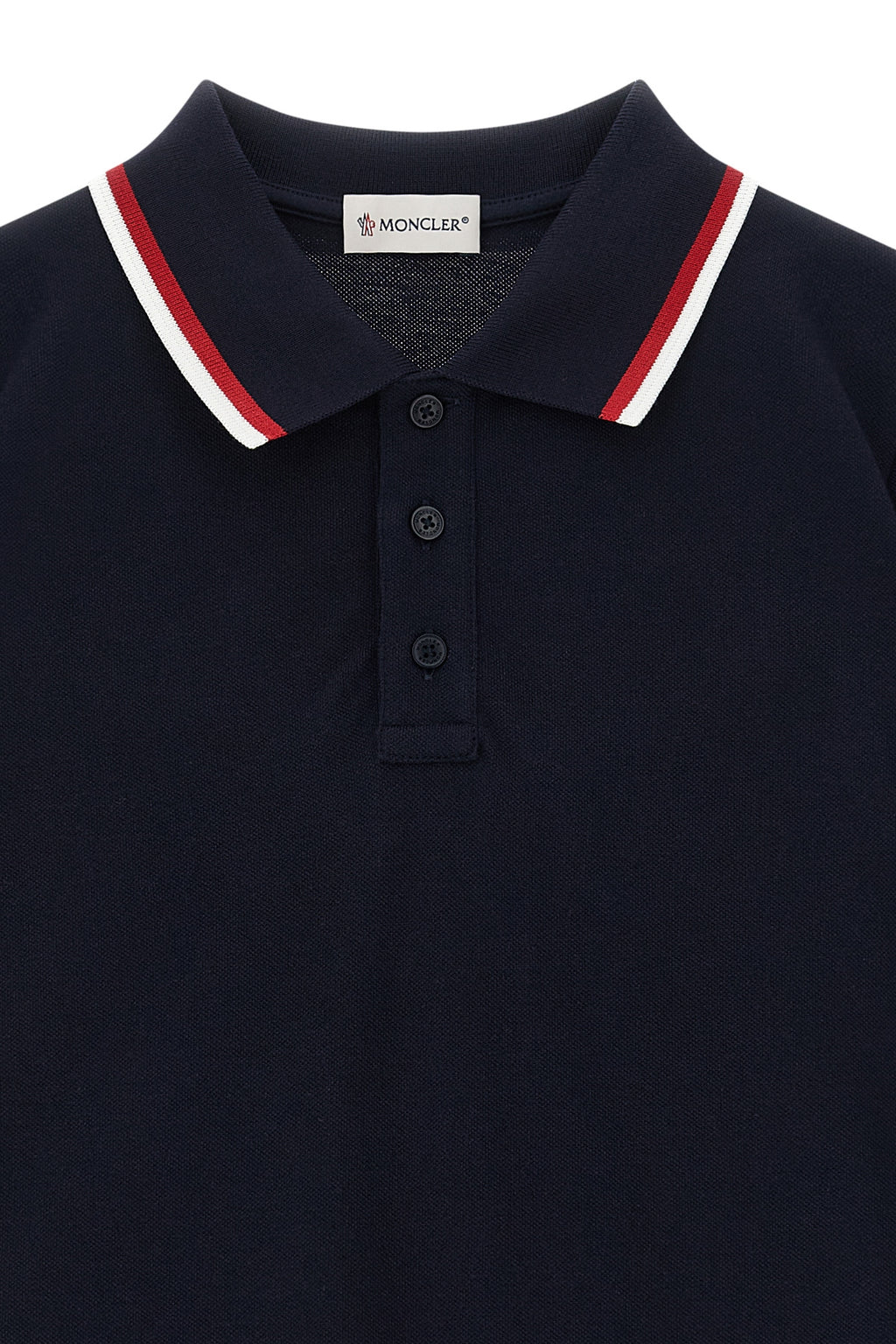 MONCLER ENFANT Tricolor polo shirt For Baby boy 100% cotton