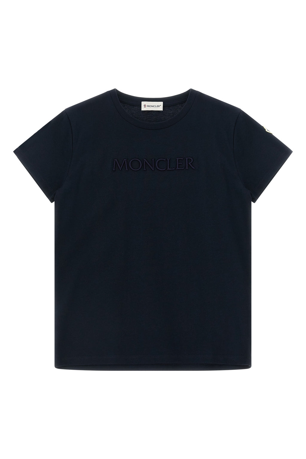 MONCLER ENFANT Logo embroidery t-shirt For Baby girl 100% cotton