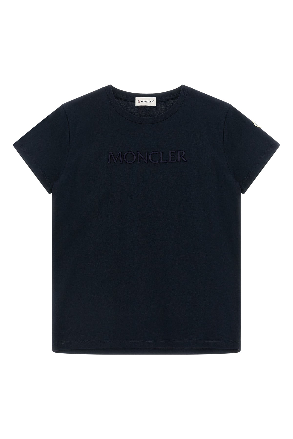 MONCLER ENFANT Logo embroidery t-shirt For Baby girl 100% cotton
