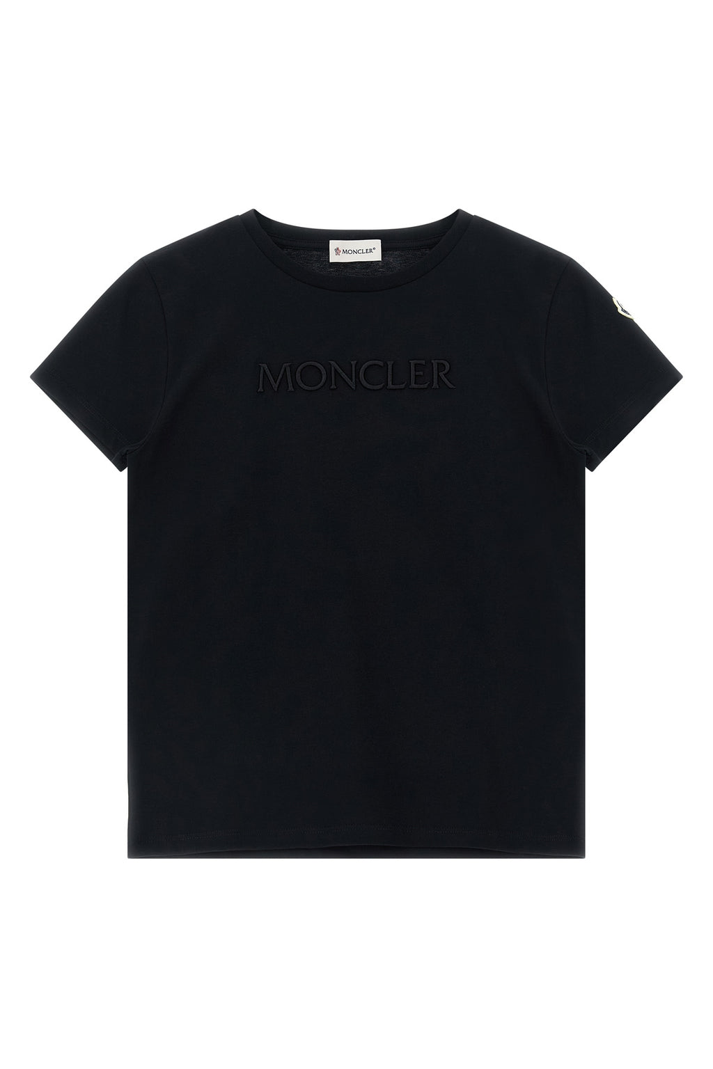 MONCLER ENFANT Logo embroidery t-shirt For Baby girl 100% cotton
