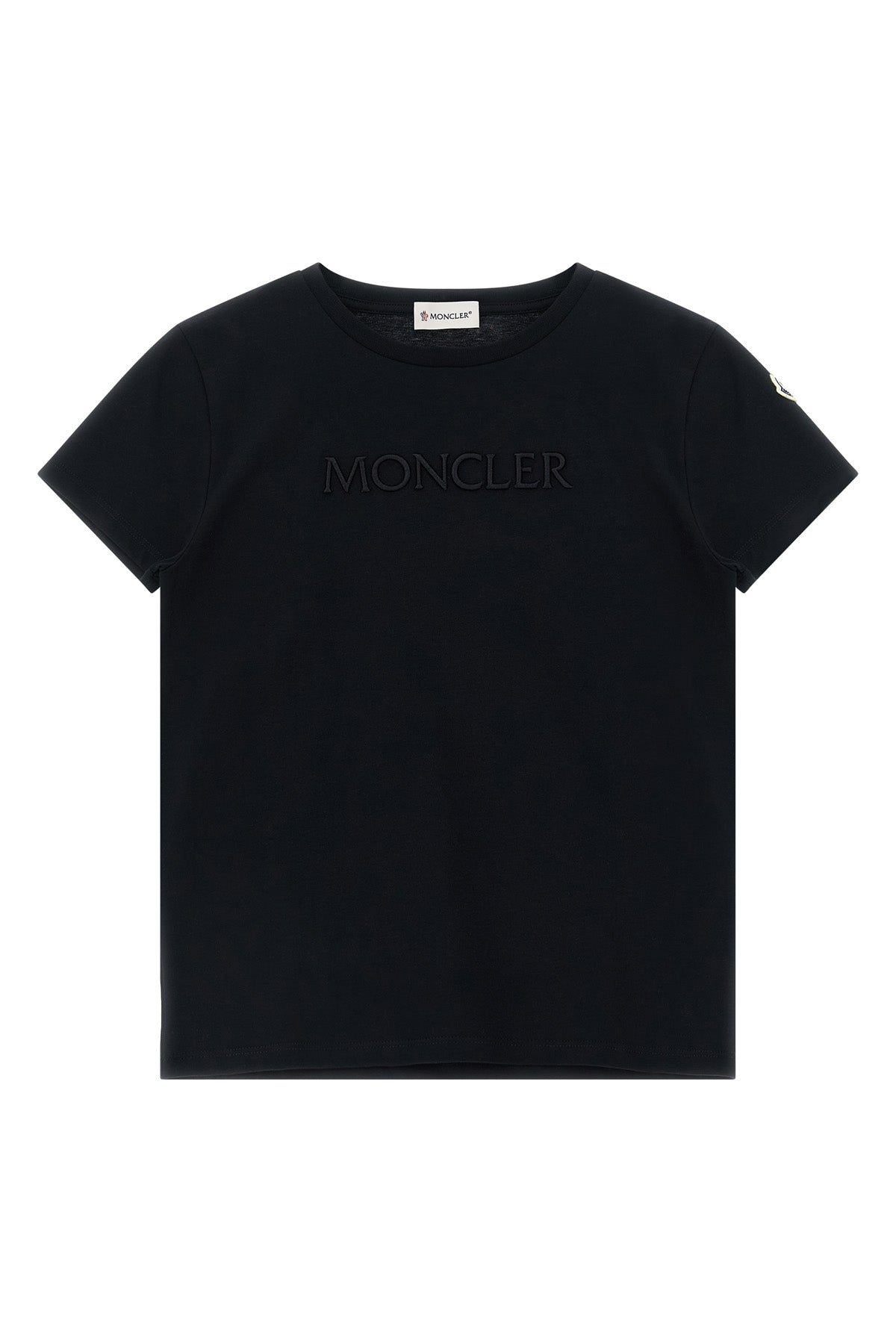 MONCLER ENFANT Logo embroidery t-shirt For Baby girl 100% cotton