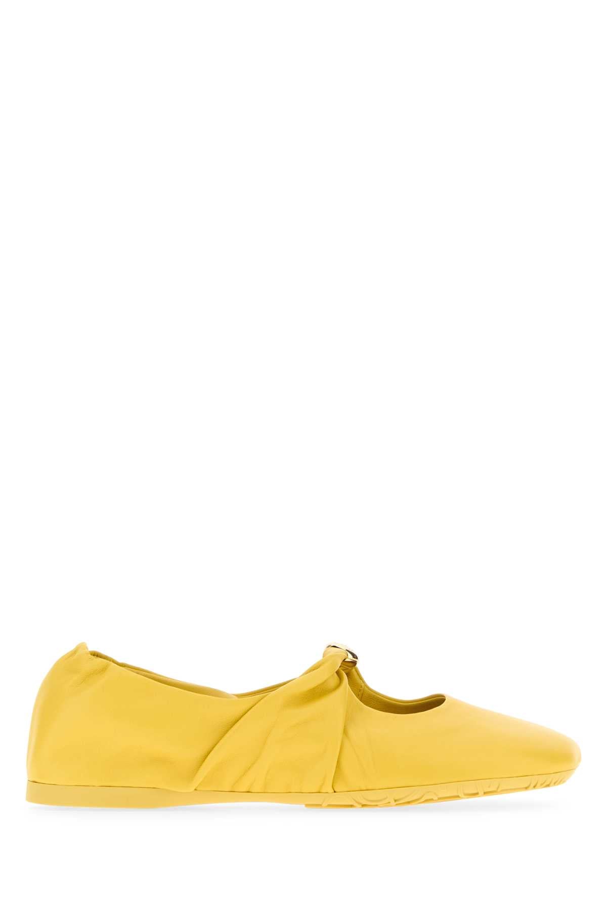 LOEWE PEBBLE SOFT BALLERINA For Women Exterior: 100% Lamb Interior: 100% Leather Sole: Rubber