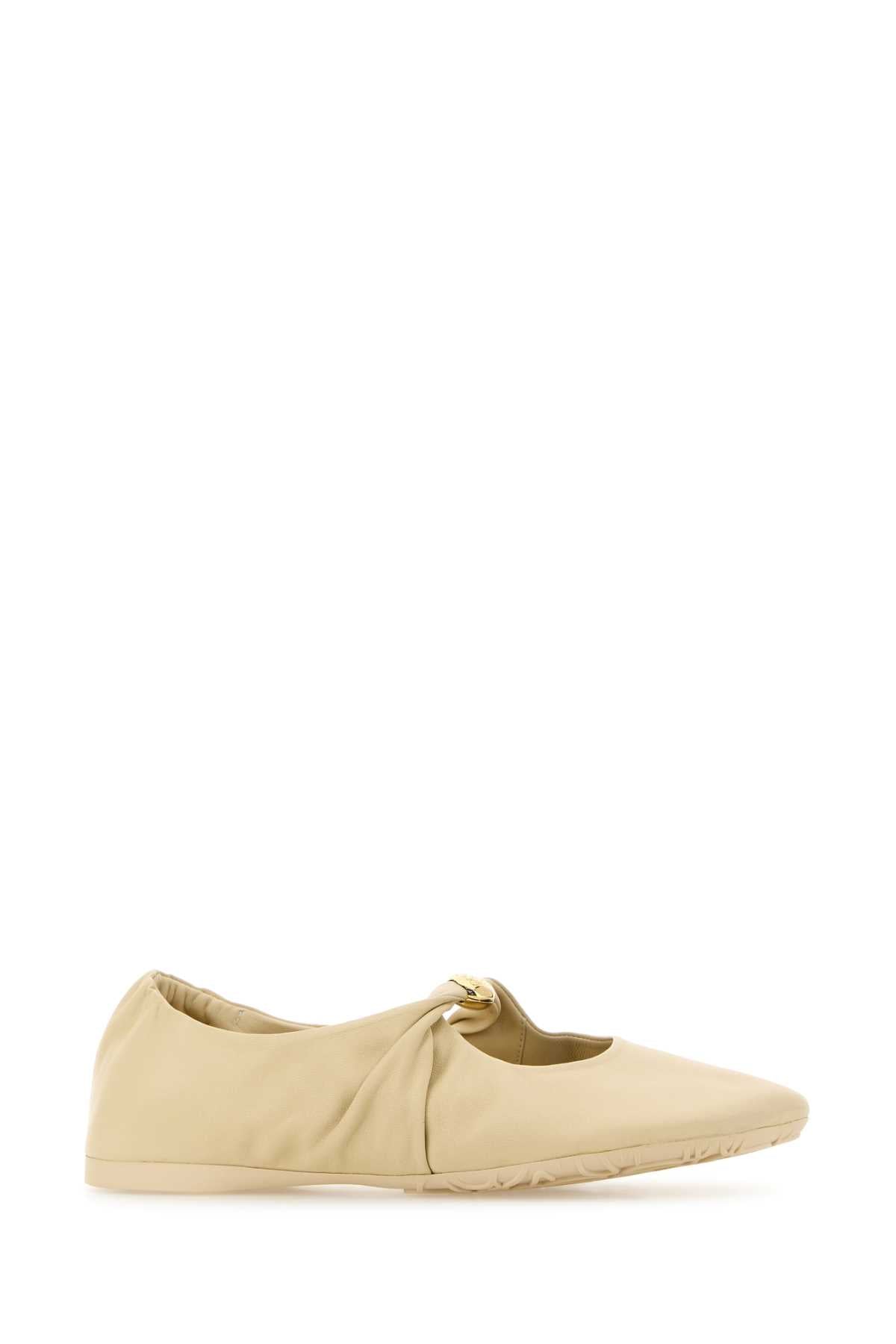 LOEWE PEBBLE SOFT BALLERINA For Women Exterior: 100% Lamb Interior: 100% Leather Sole: Rubber