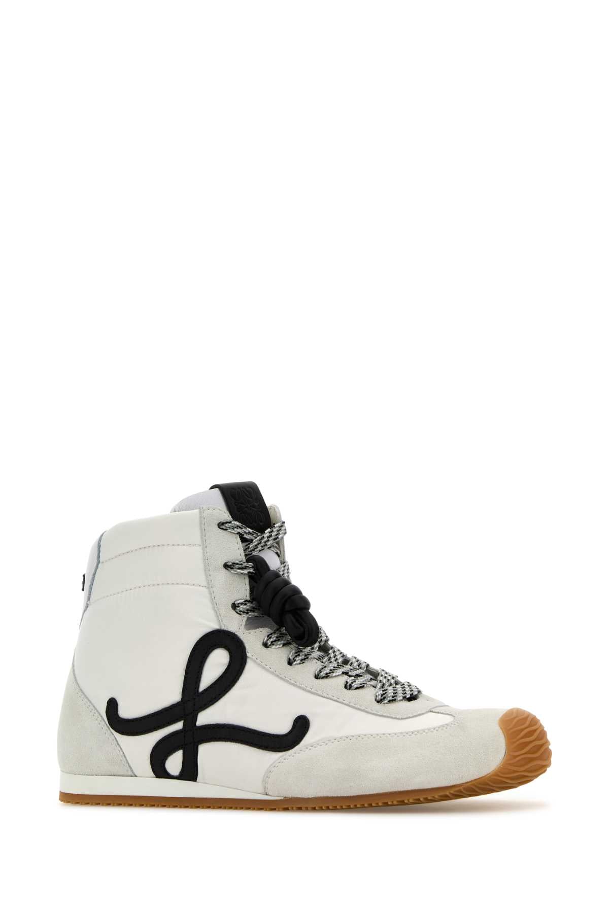 LOEWE BALLET RUNNER 2.0 HIGH TOP For Women Exterior: 100% Nylon 100% Calf Interior: 100% Fabric Sole: Rubber