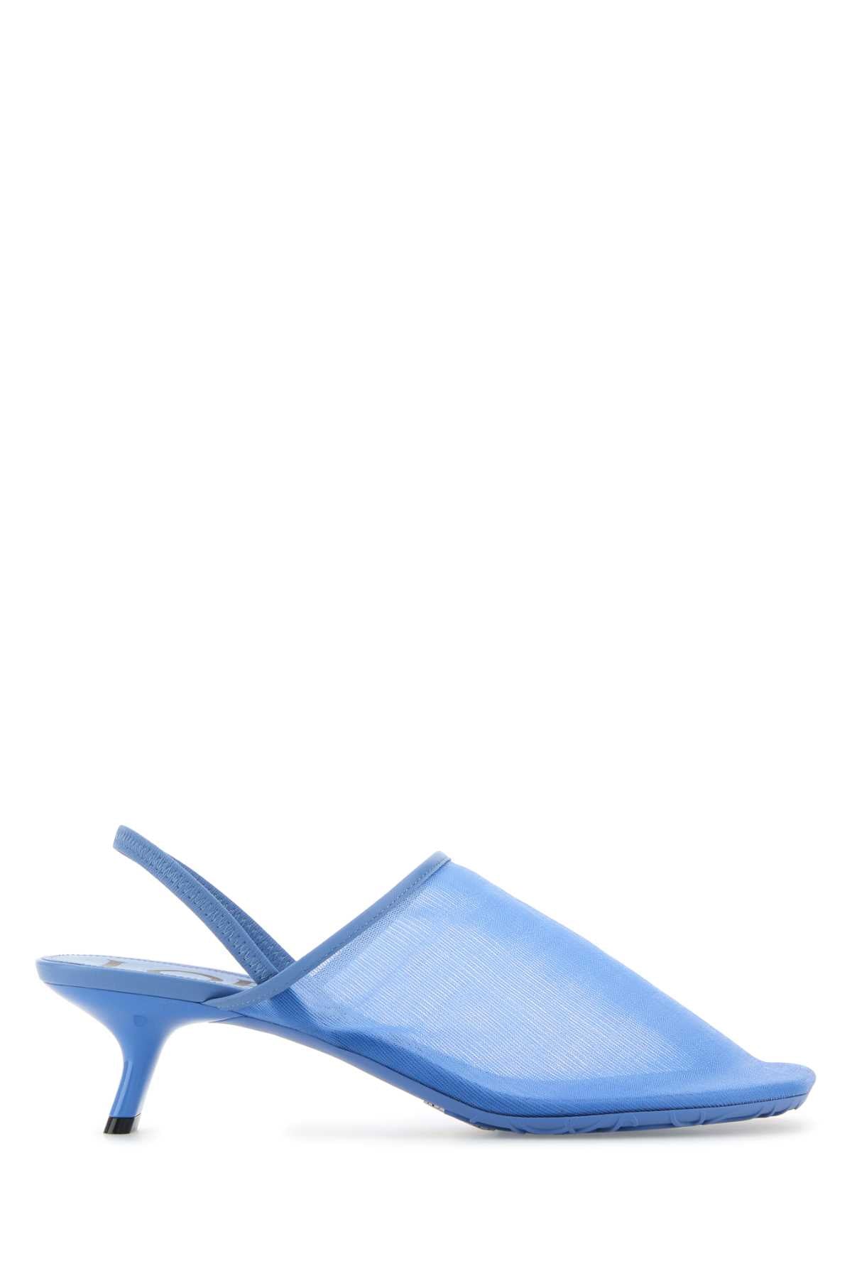 LOEWE PETAL MESH SLING-BACK MULE 45 For Women Exterior: 100% Fabric Interior: 100% Leather Sole: Rubber