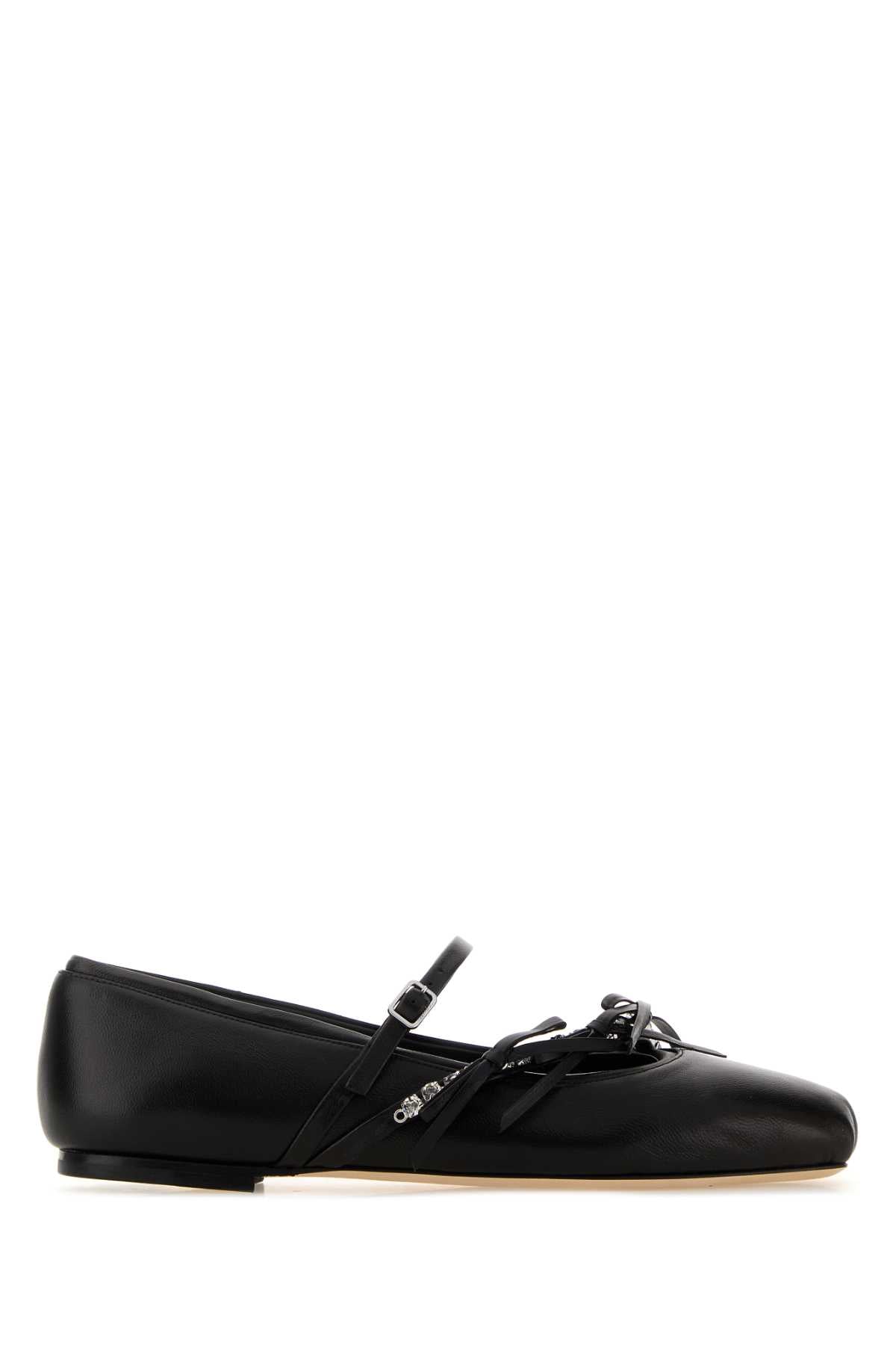 JIMMY CHOO LOLI BALLERINA For Women Exterior: 100% Leather Interior: 100% Leather Sole: Leather
