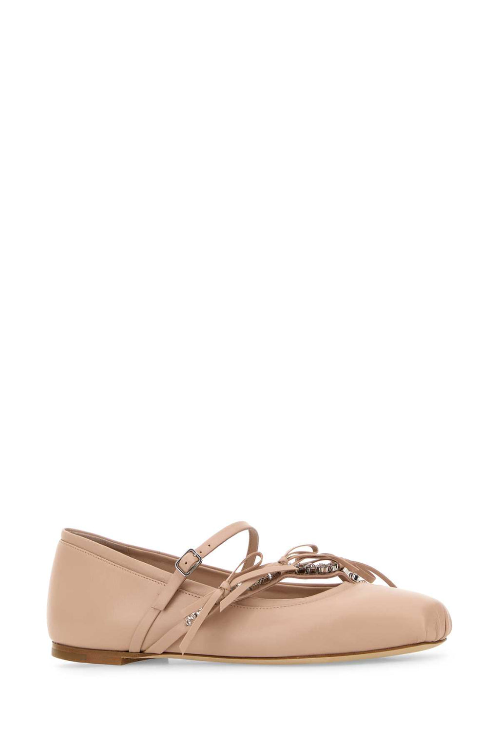 JIMMY CHOO LOLI BALLERINA For Women Exterior: 100% Leather Interior: 100% Leather Sole: Leather